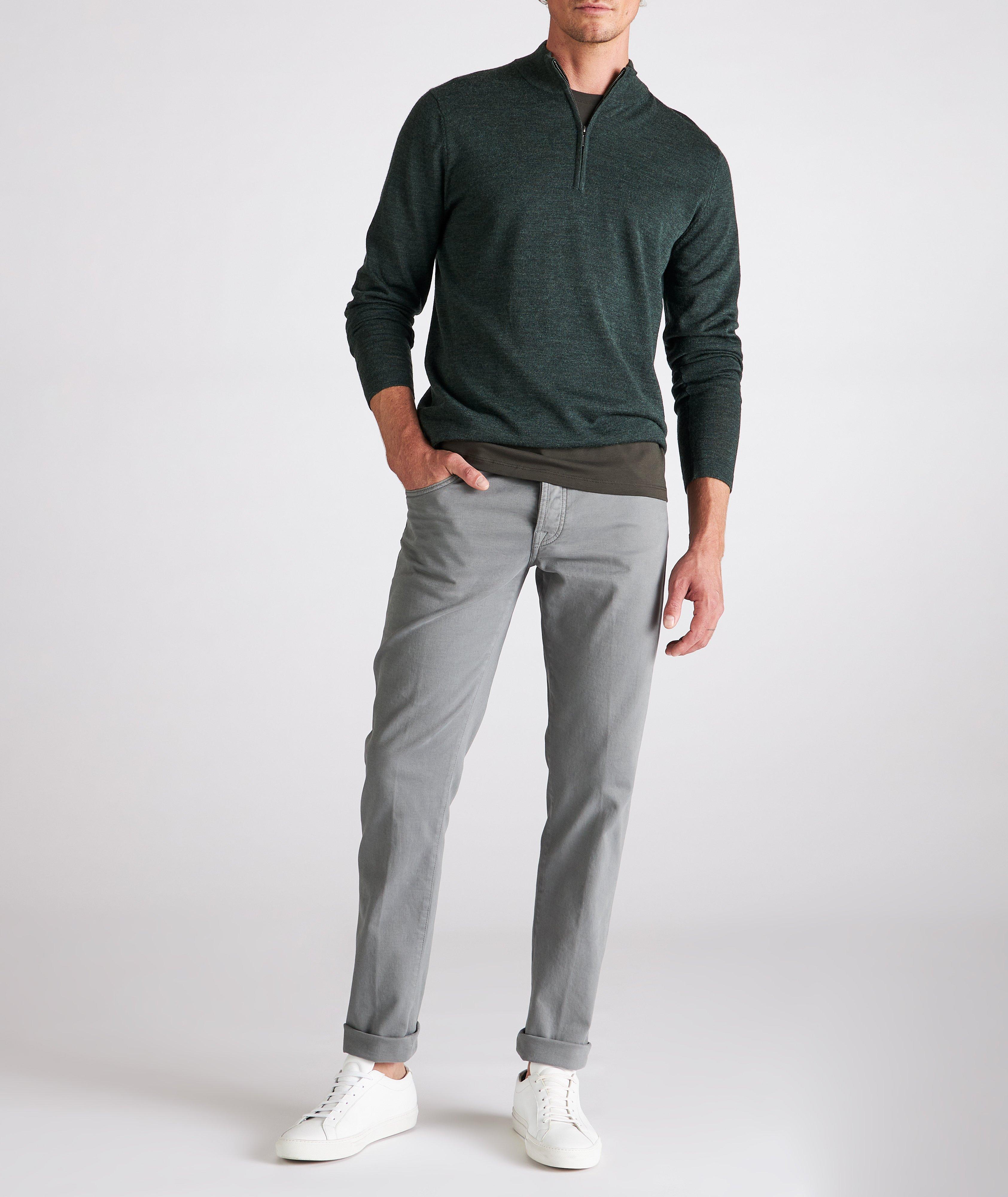 Half-Zip Merino Wool Sweater image 1