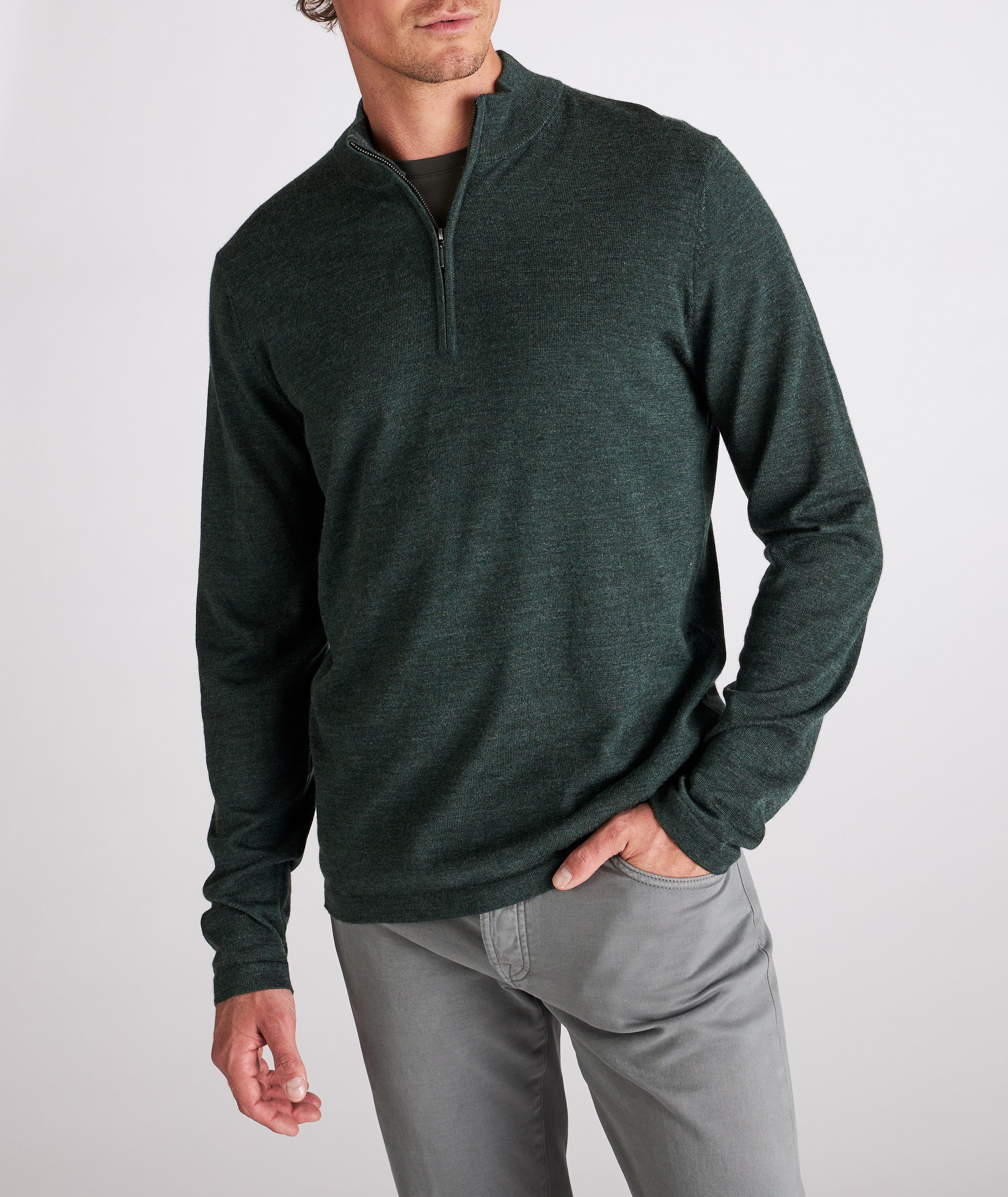 Half-Zip Merino Wool Sweater image 2