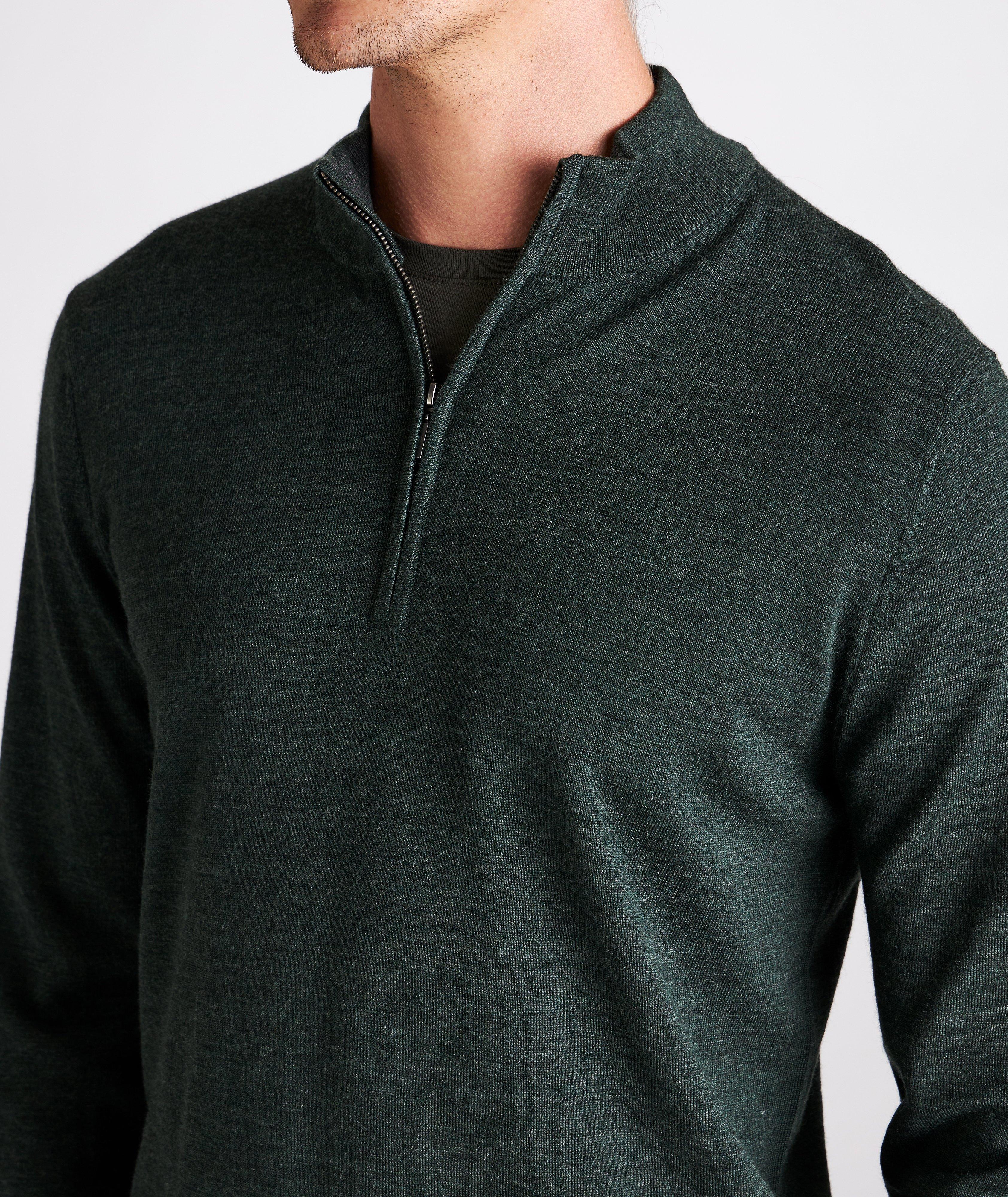 Half-Zip Merino Wool Sweater image 3