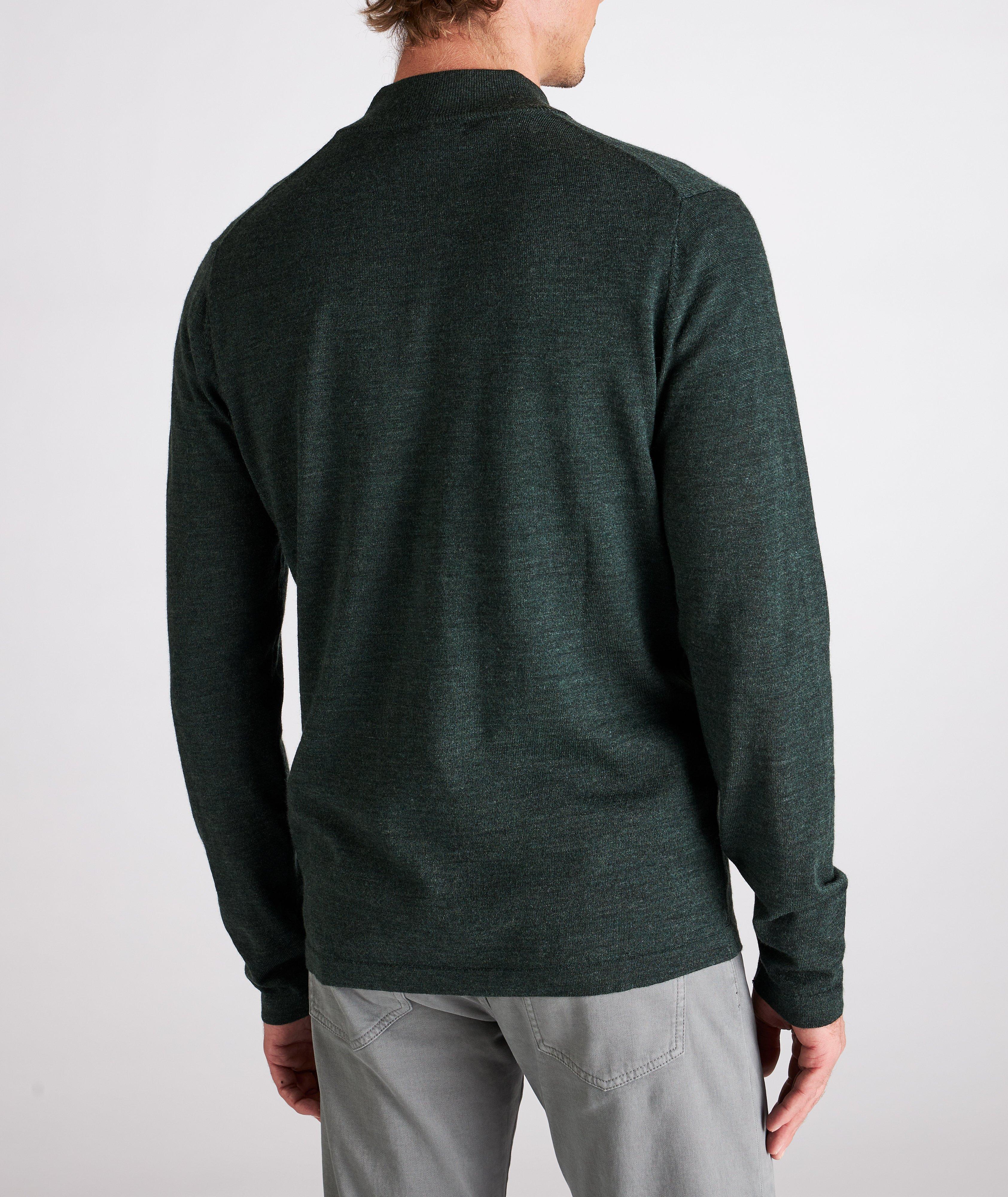 Half-Zip Merino Wool Sweater image 4