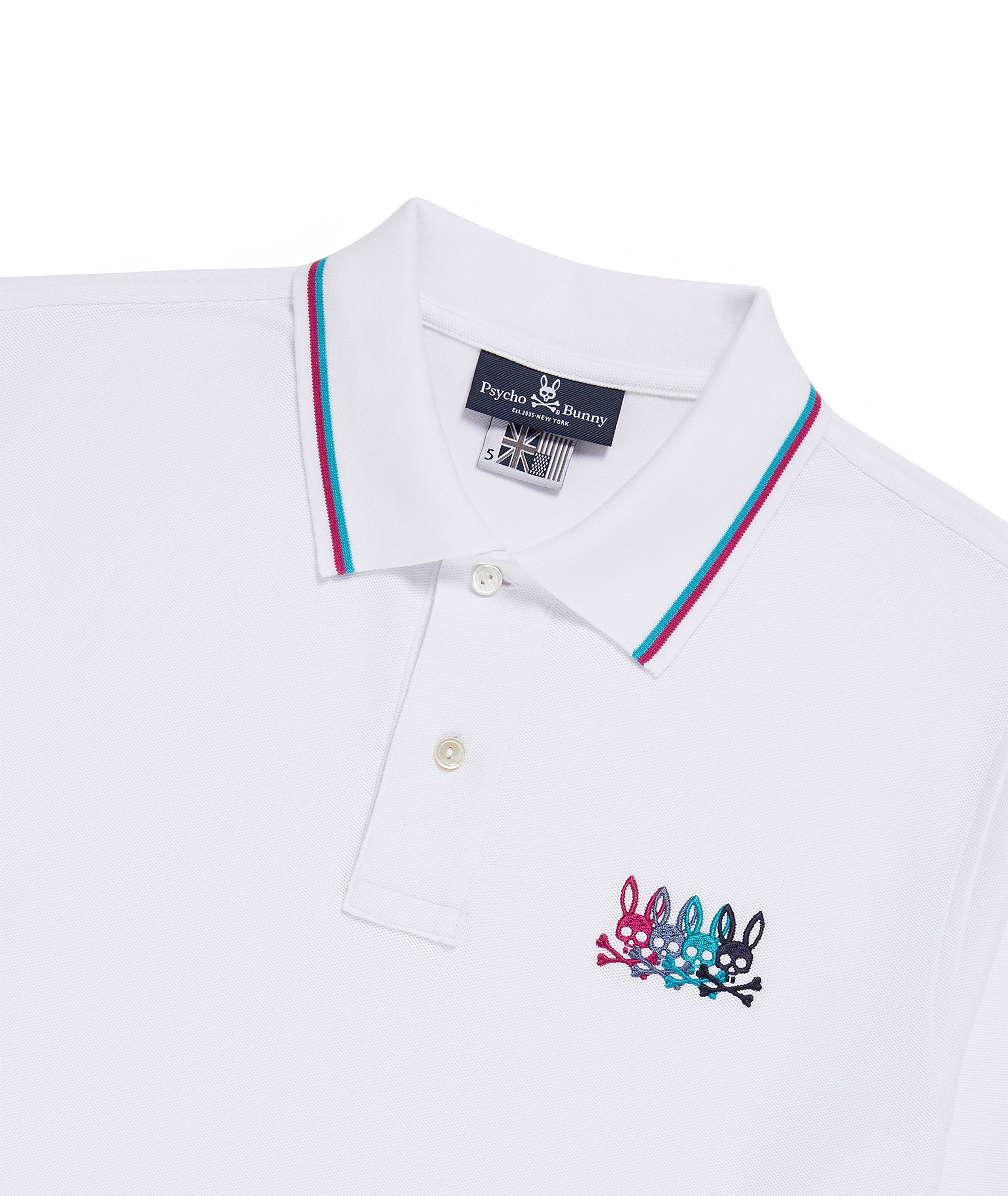 Lafayette Embroidered Stripe Collar Polo image 4