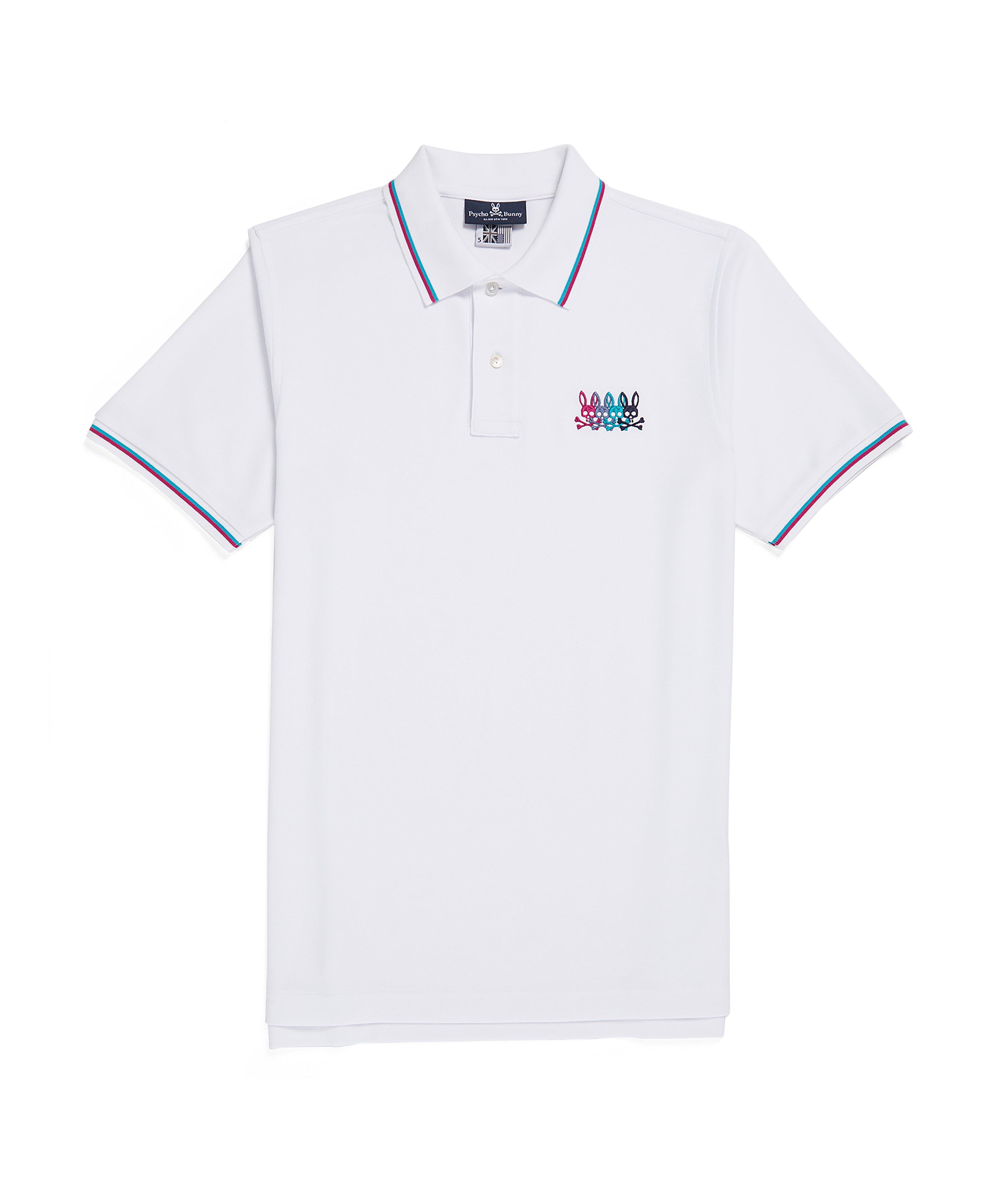 Lafayette Embroidered Stripe Collar Polo image 0