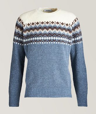 Gran Sasso Wool-Blend Boucle Icelandic Sweater