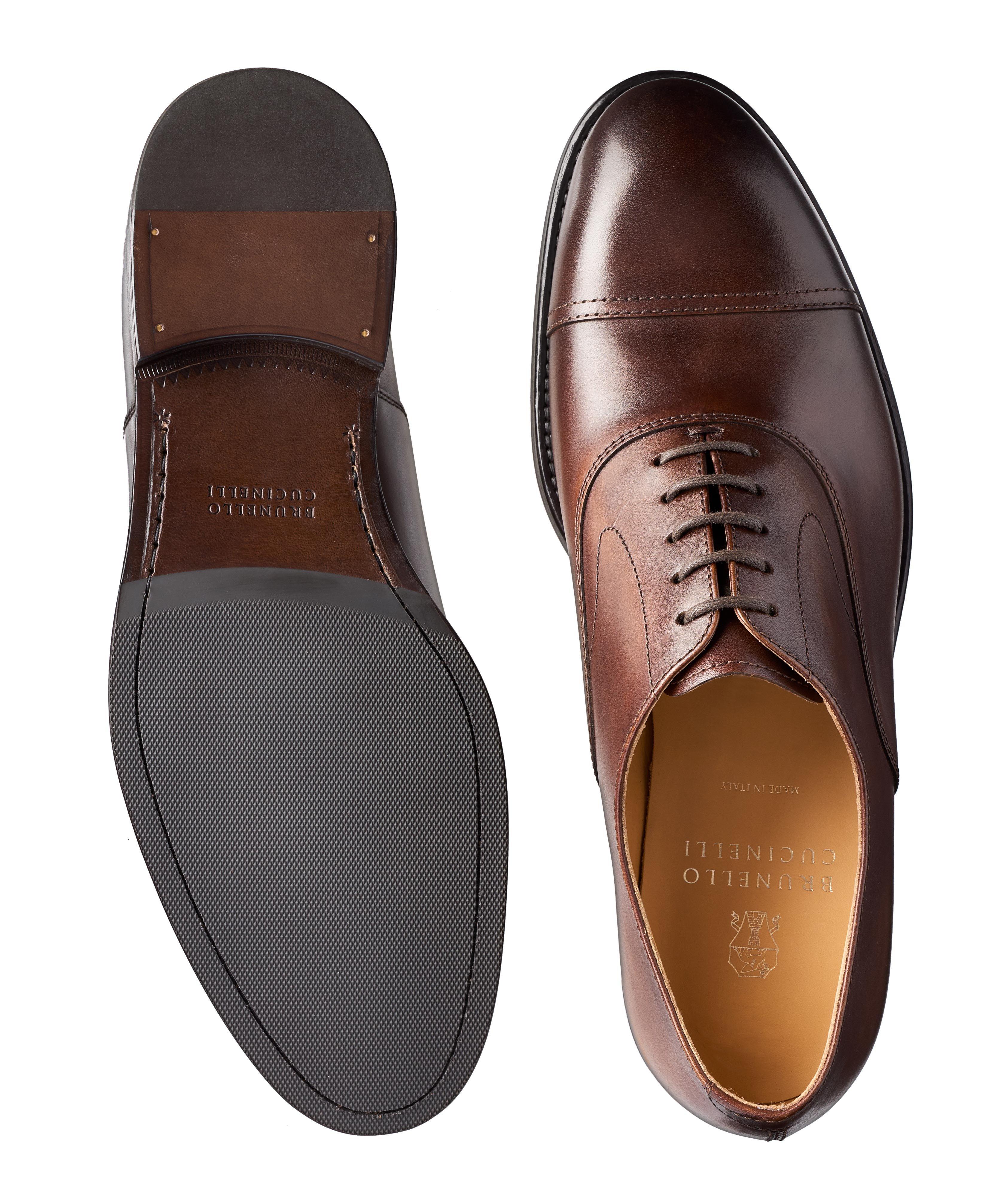 Leather Cap Toe Oxfords image 2