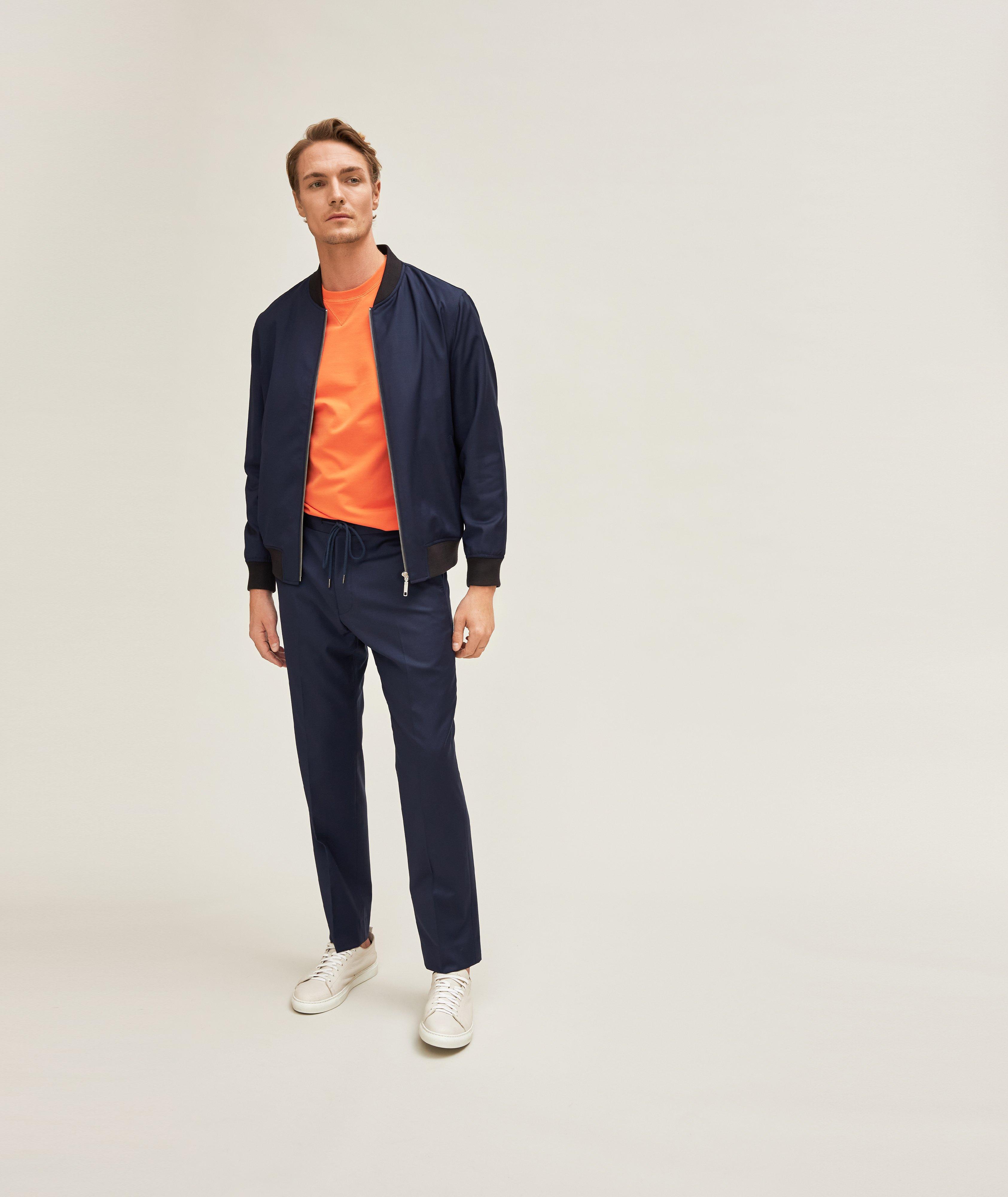 Harold Performance Wool Sartorial Track Suit Bomber Jacket