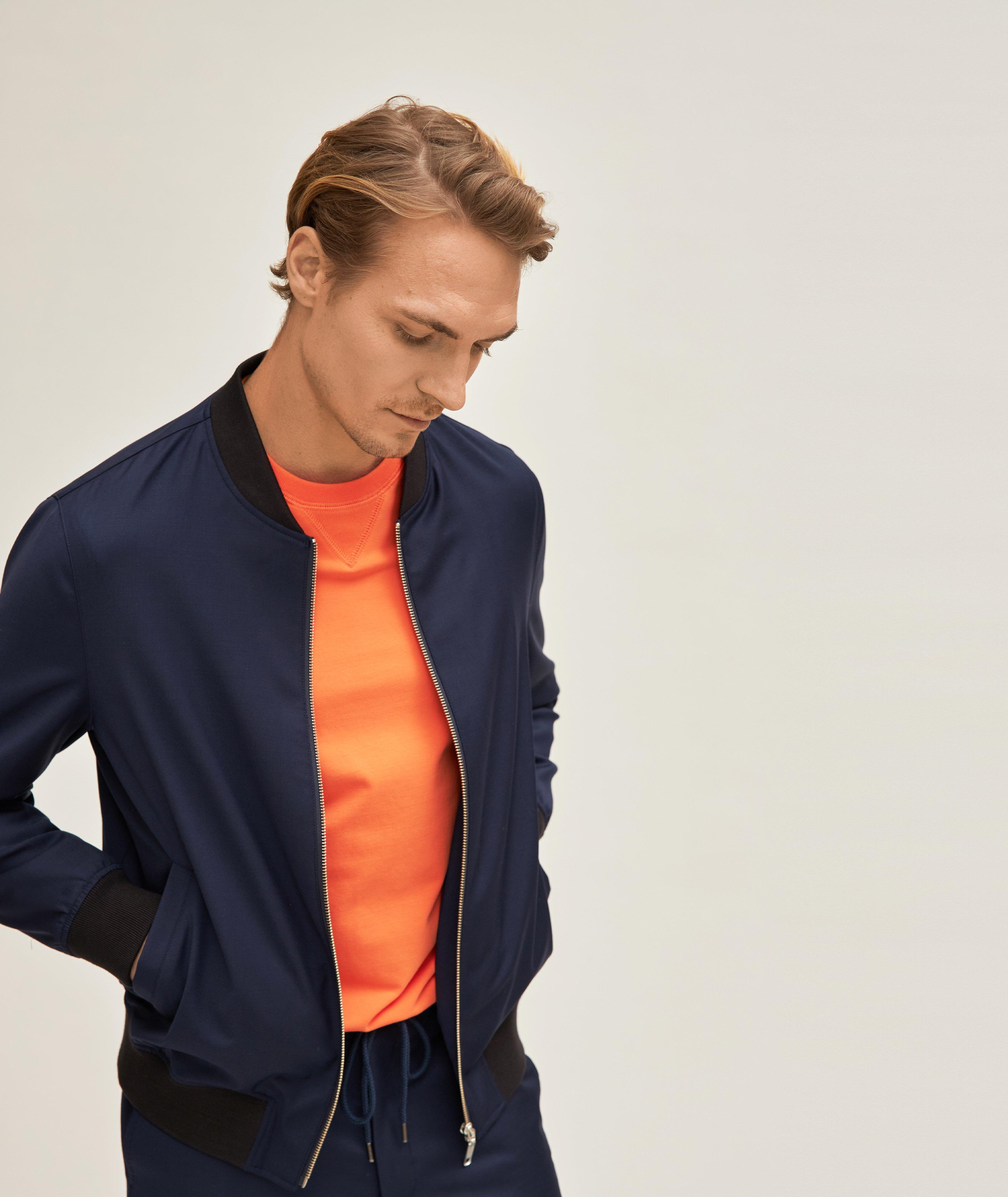 Harold Performance Wool Sartorial Track Suit Bomber Jacket