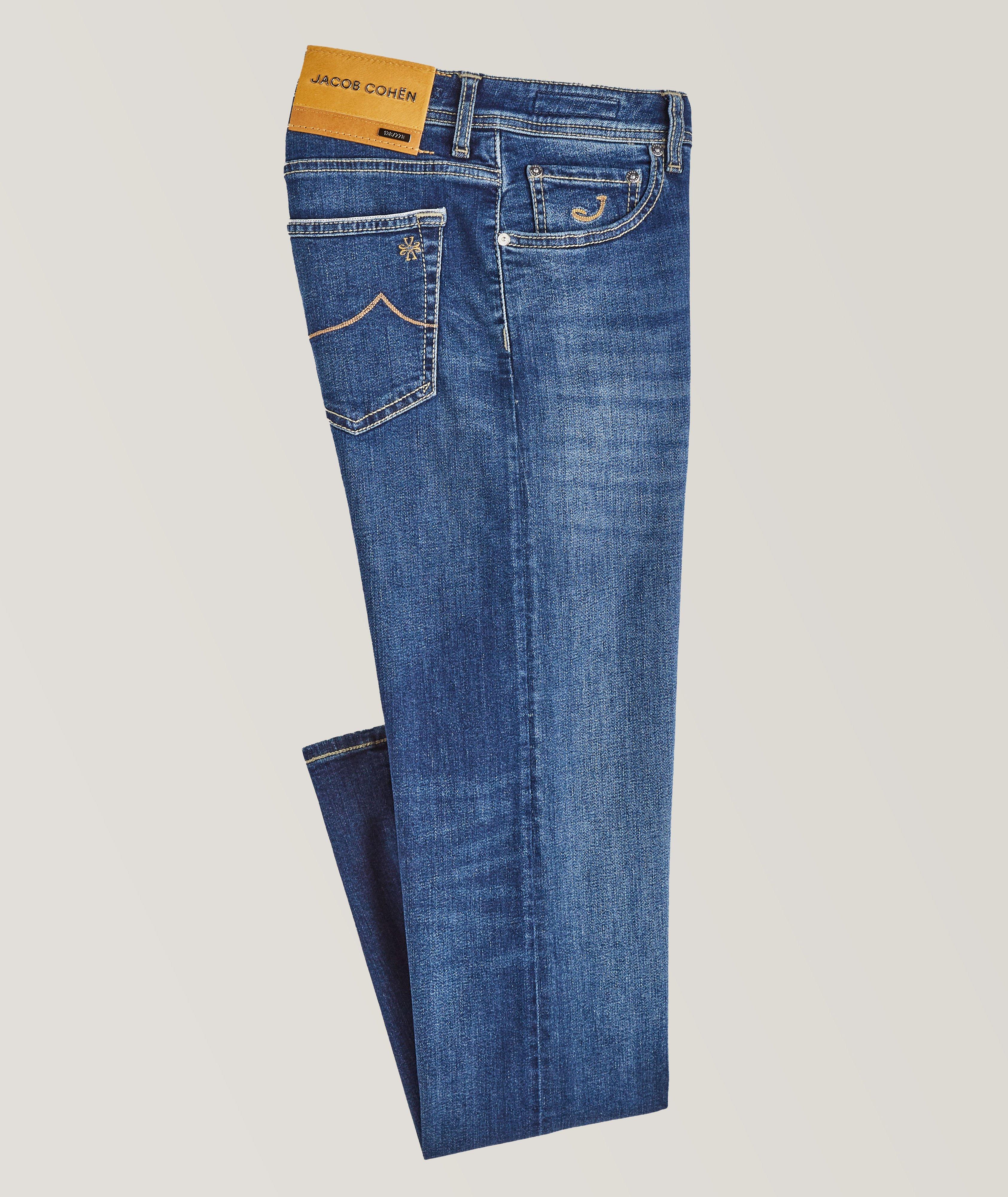 Jacob Cohen Brown Cotton Stretch Mid Waist Skinny Pants