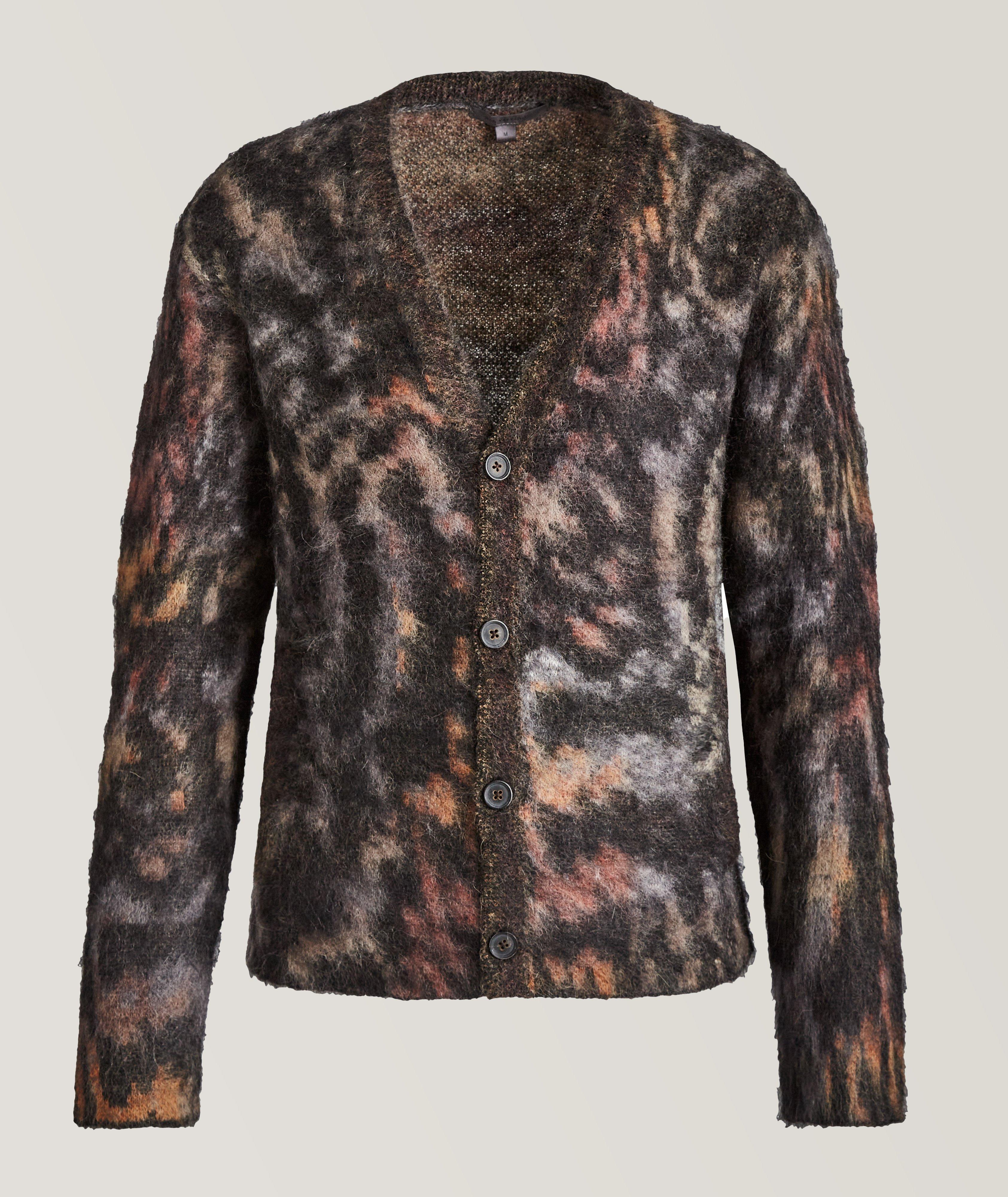 John Varvatos Lenox Space-Dyed Mohair-Blend Cardigan | Sweaters & Knits ...