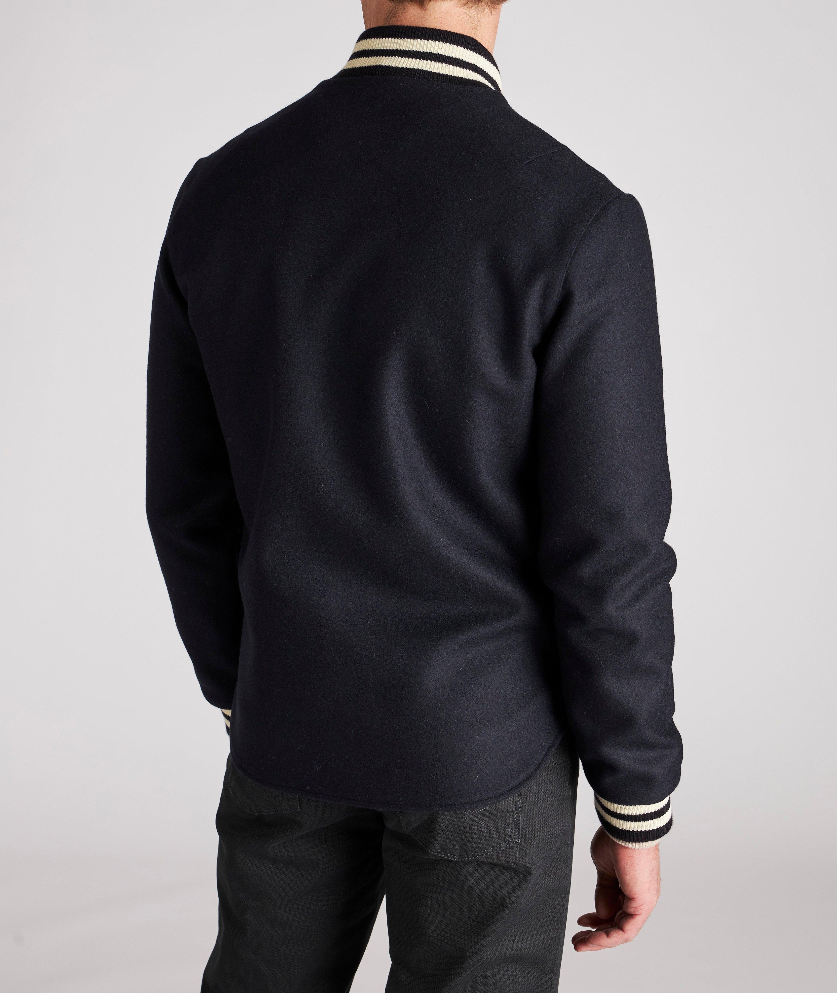 Cotton-Blend Rain Repellent Bomber Jacket image 2