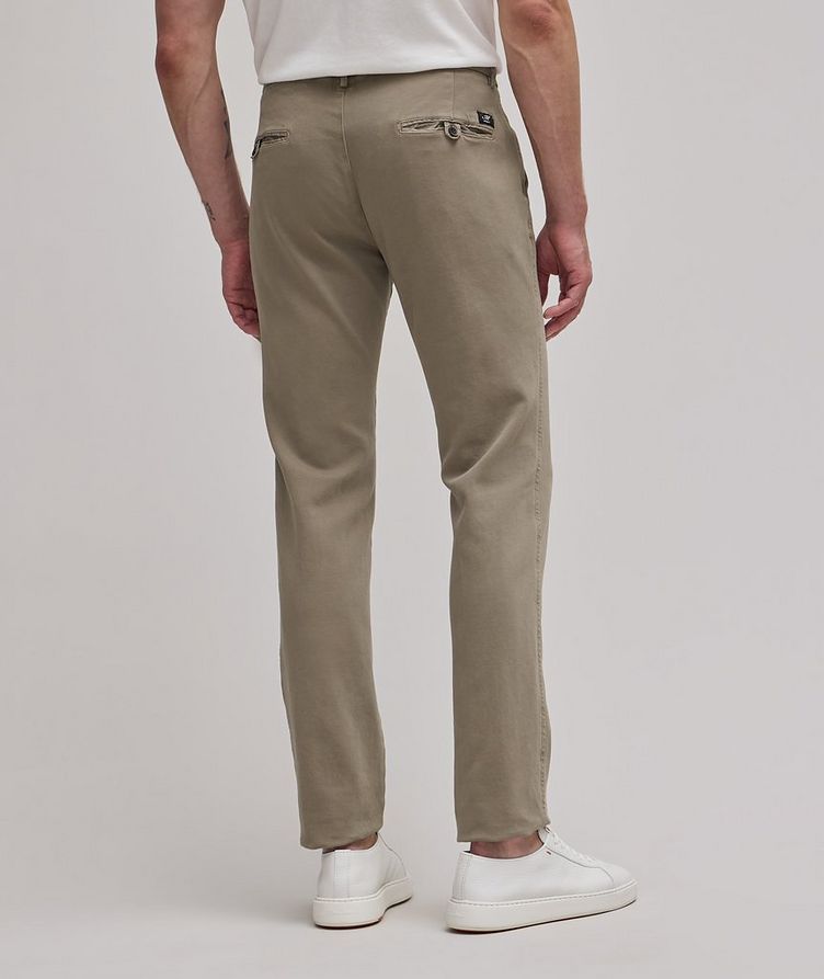 Pantalon en jersey extensible de coupe amincie image 2