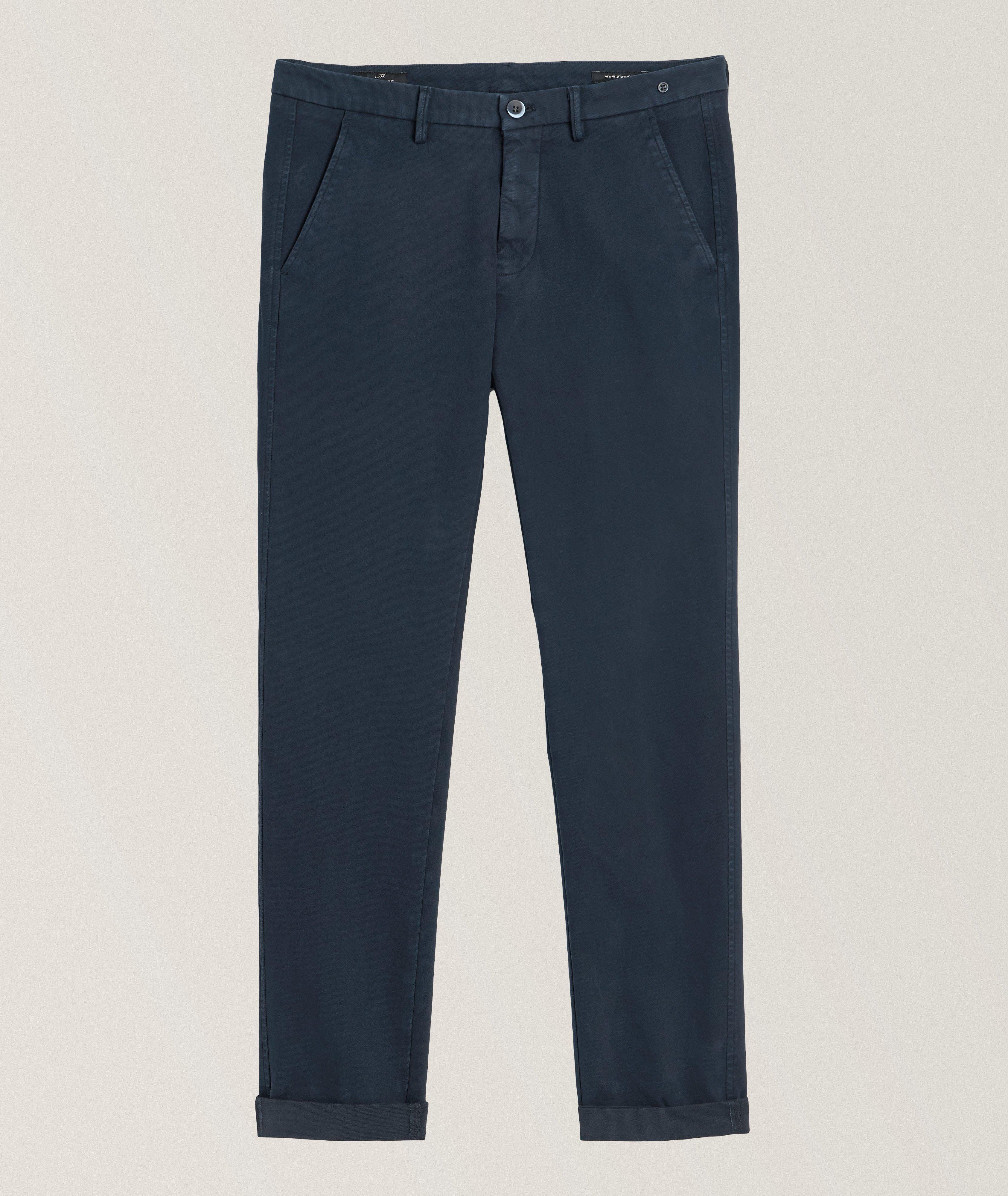 Mason's Slim-Fit Torino Jersey Stretch-Cotton Pants