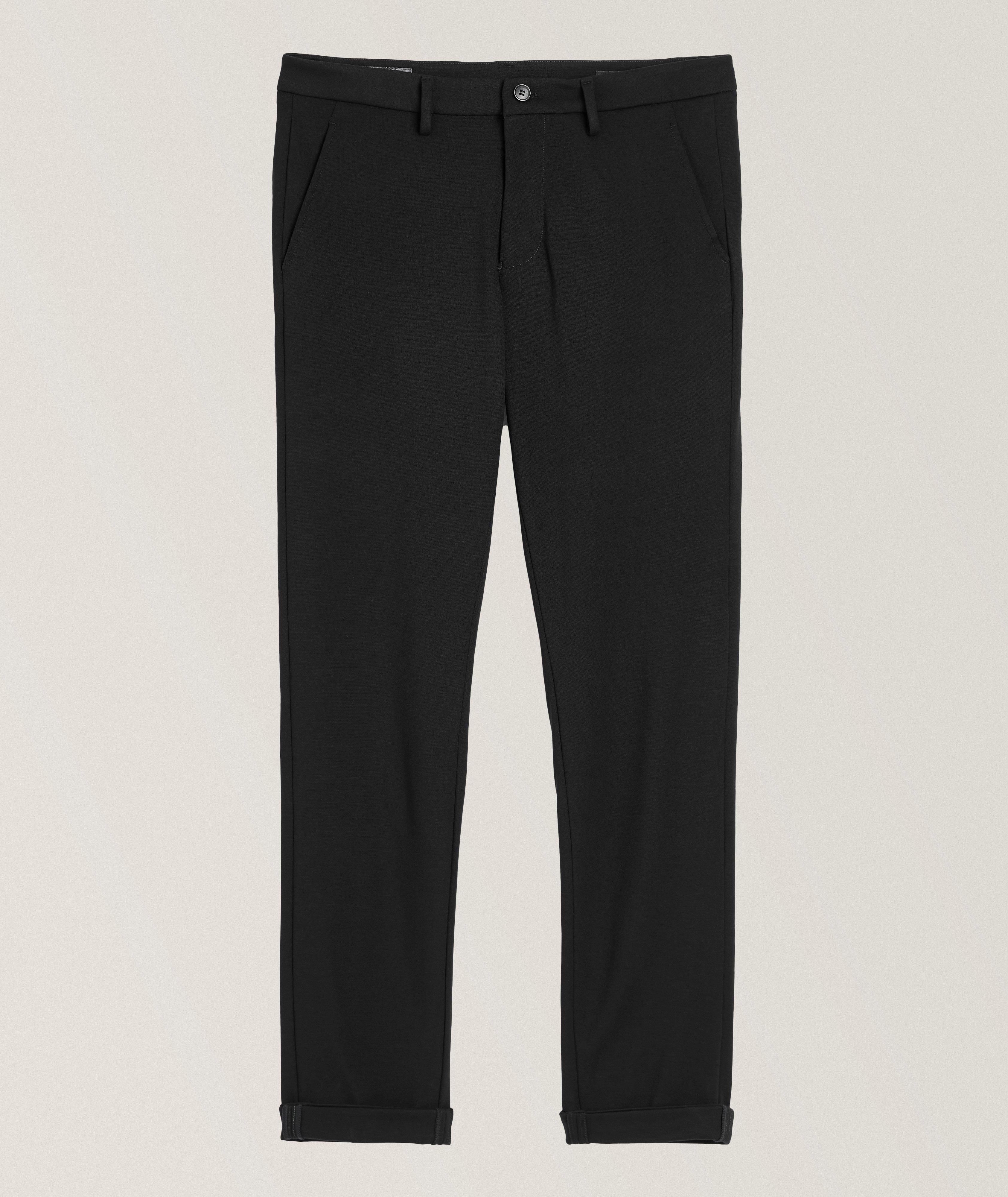 Pantalon en tissu extensible de coupe amincie image 0