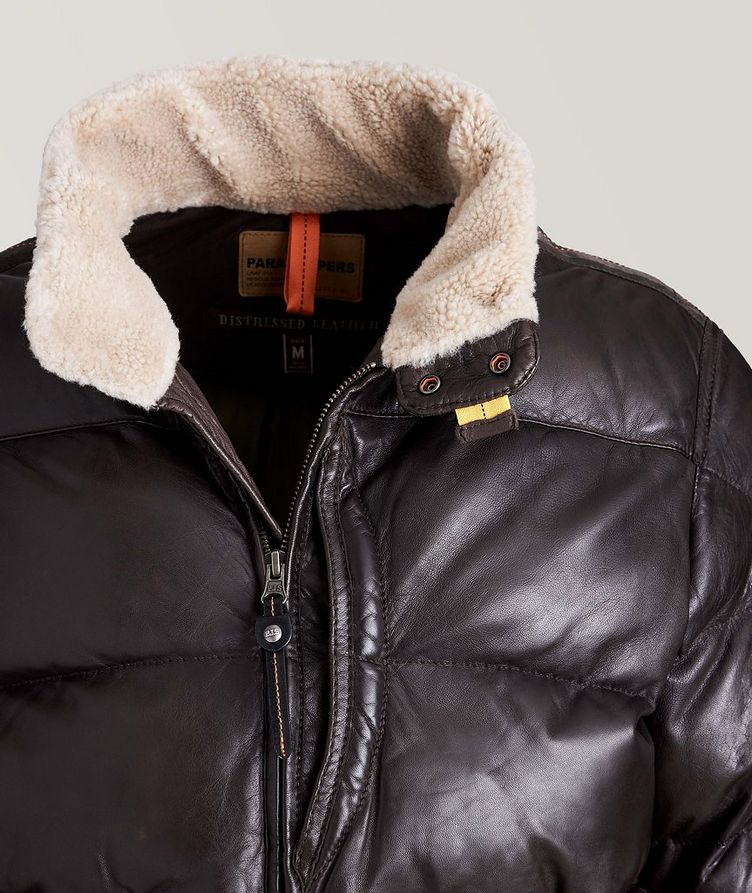 Alf Leather Puffer Jacket image 2