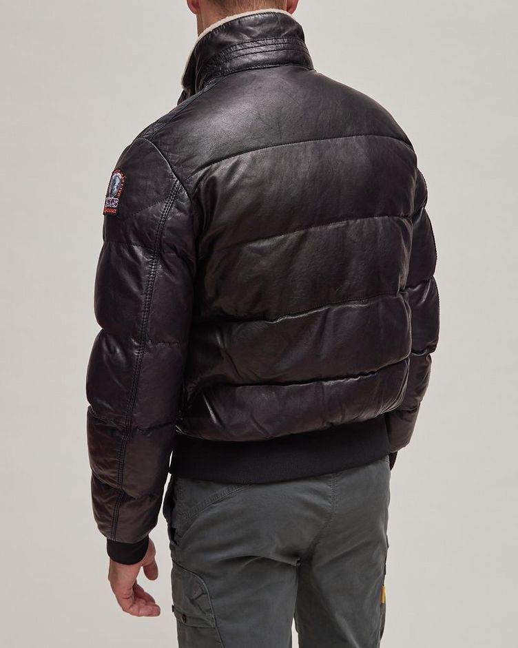 Alf Leather Puffer Jacket image 4