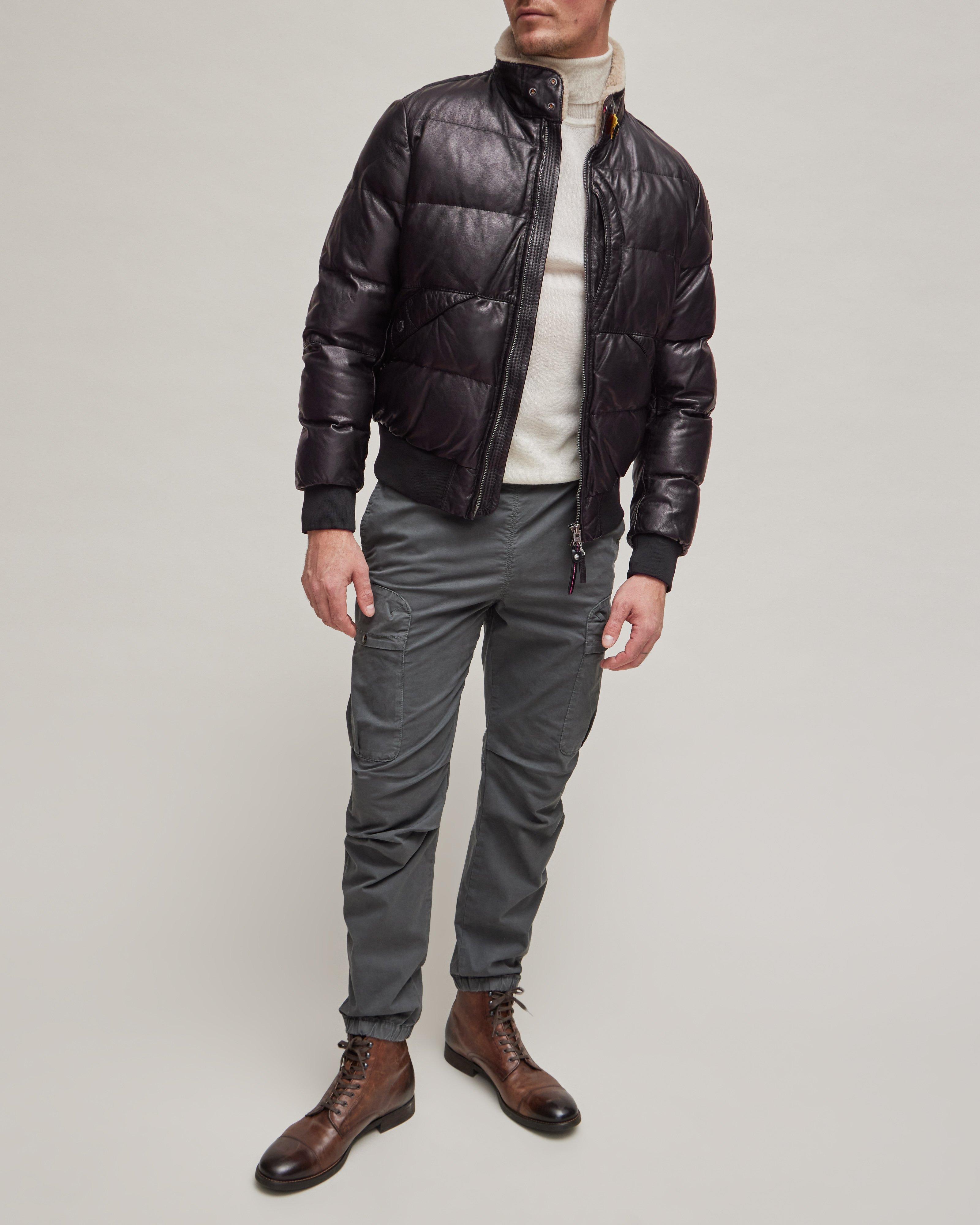 Alf Leather Puffer Jacket image 5