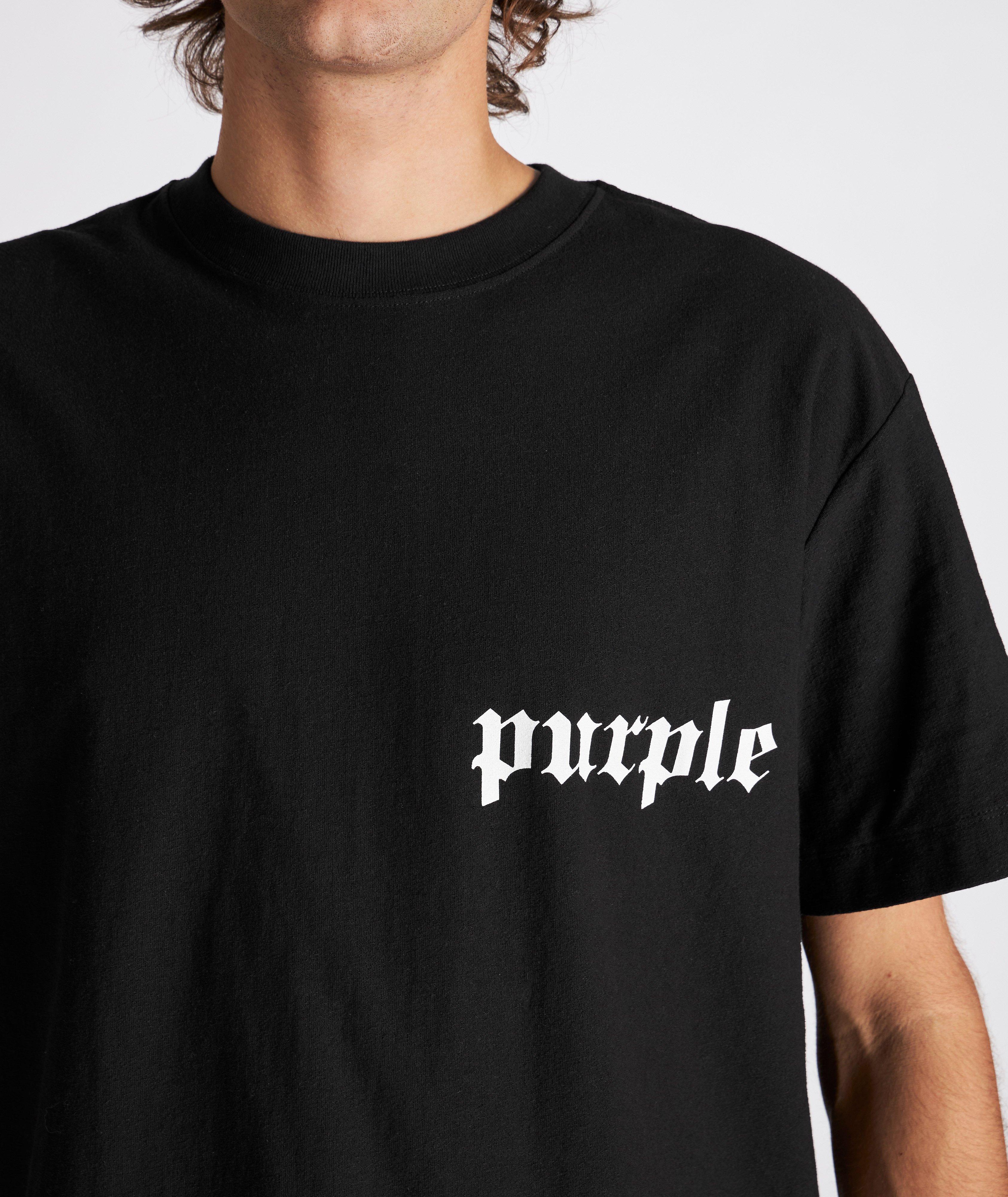 T-shirt imprimé en coton à encolure ronde image 4