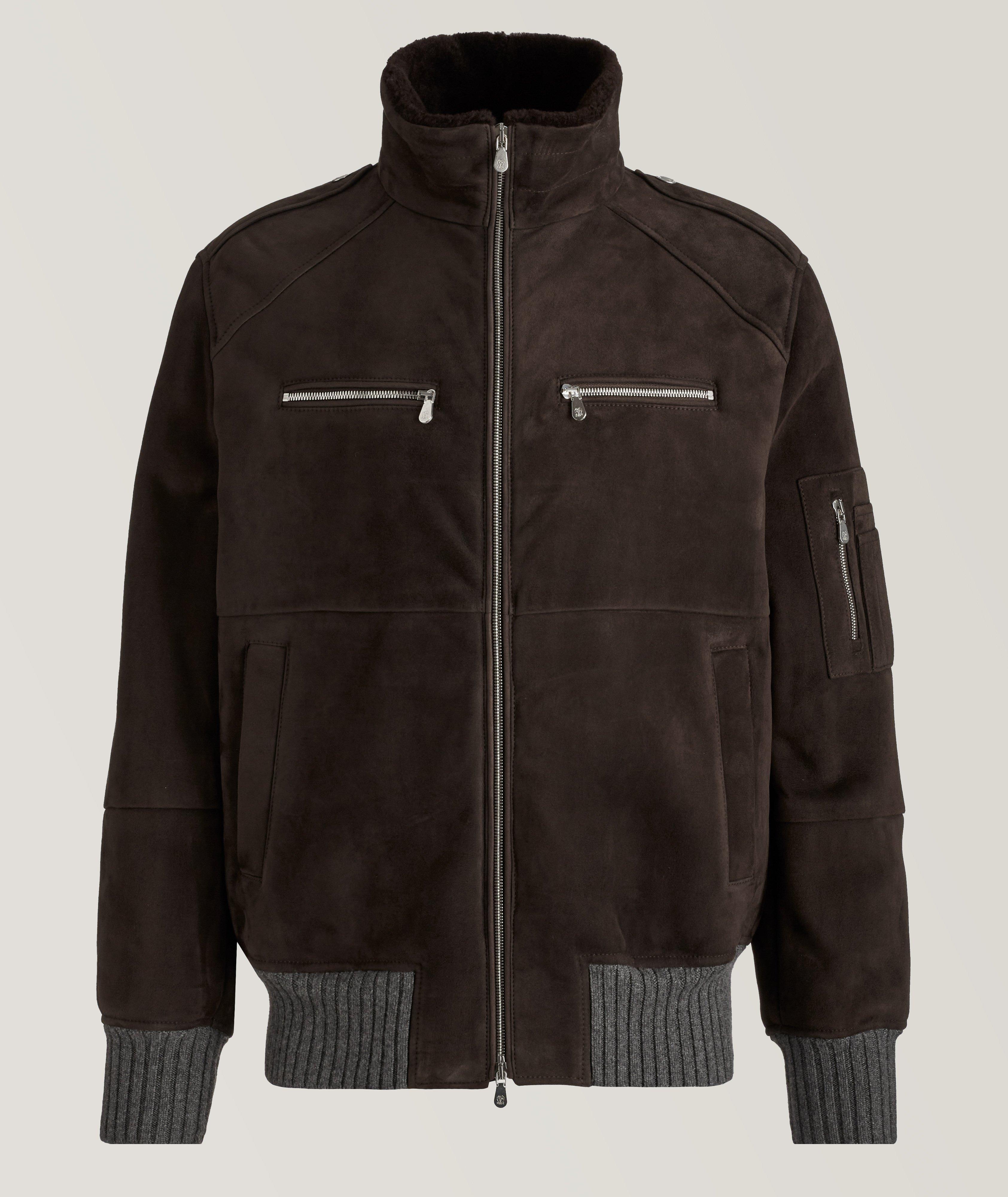 Brunello Cucinelli Shearling Bomber Jacket | Leather | Harry Rosen