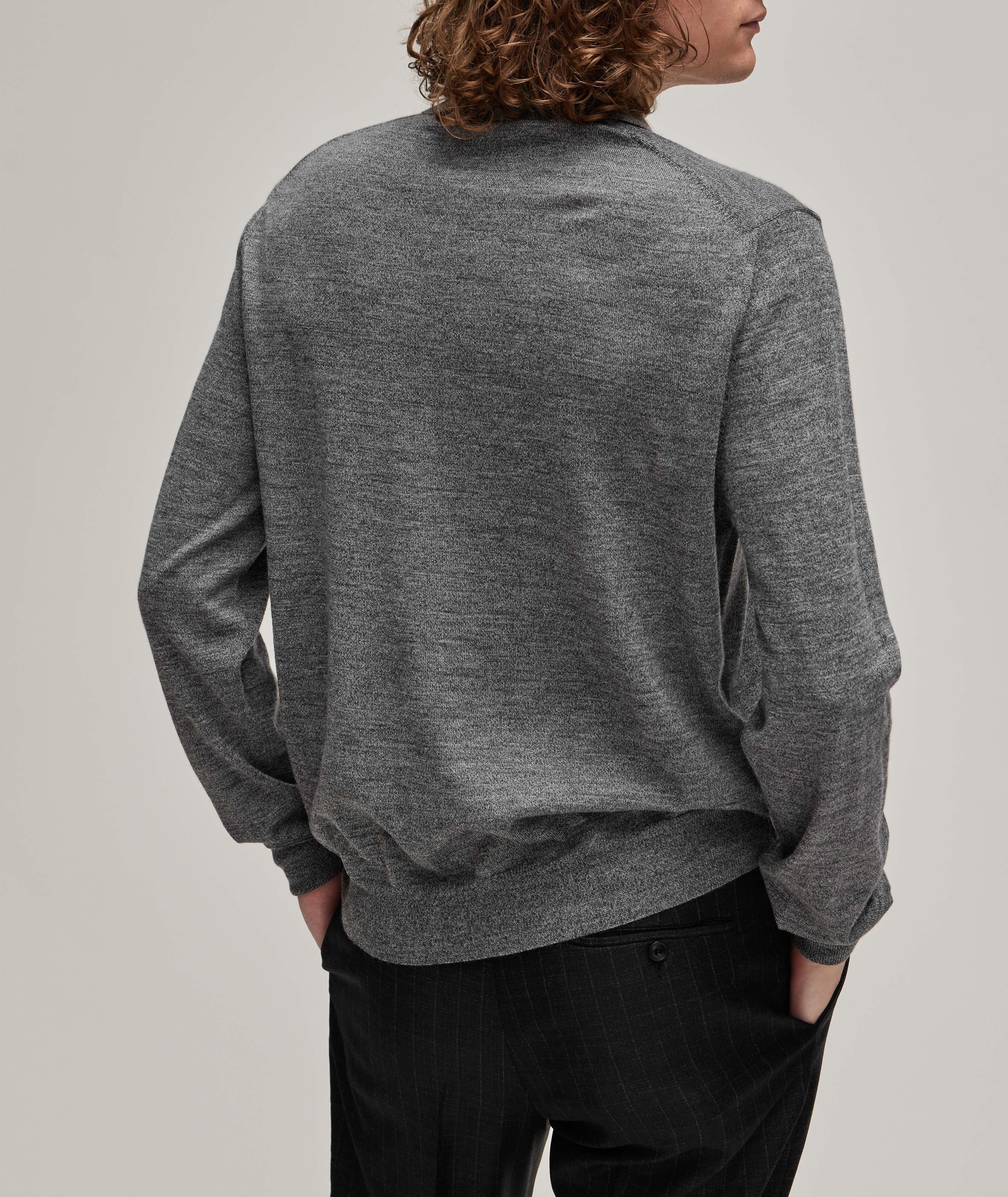 Long-Sleeve Wool Polo image 2