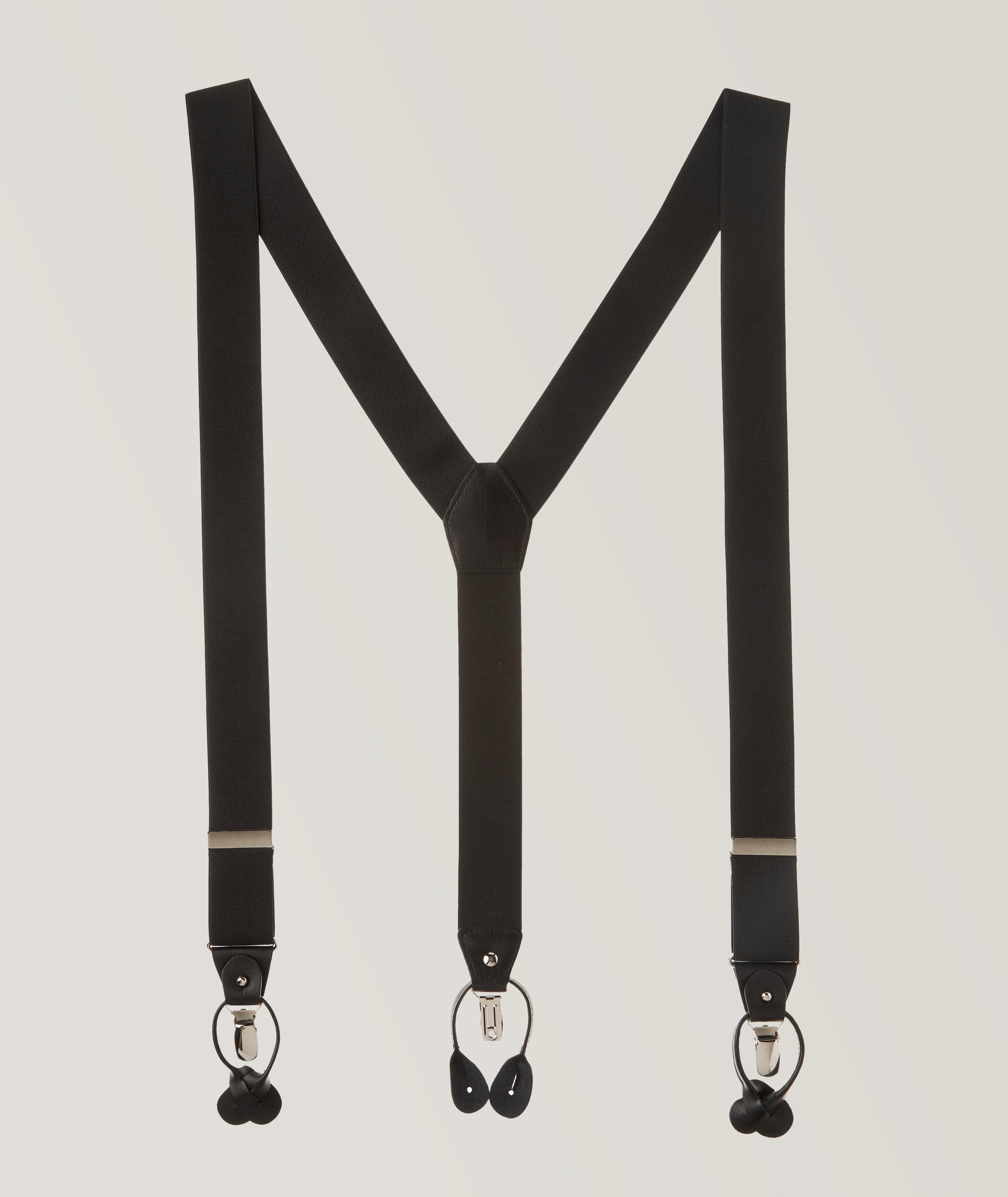 Black Button Suspenders | Louie's Tux Shop