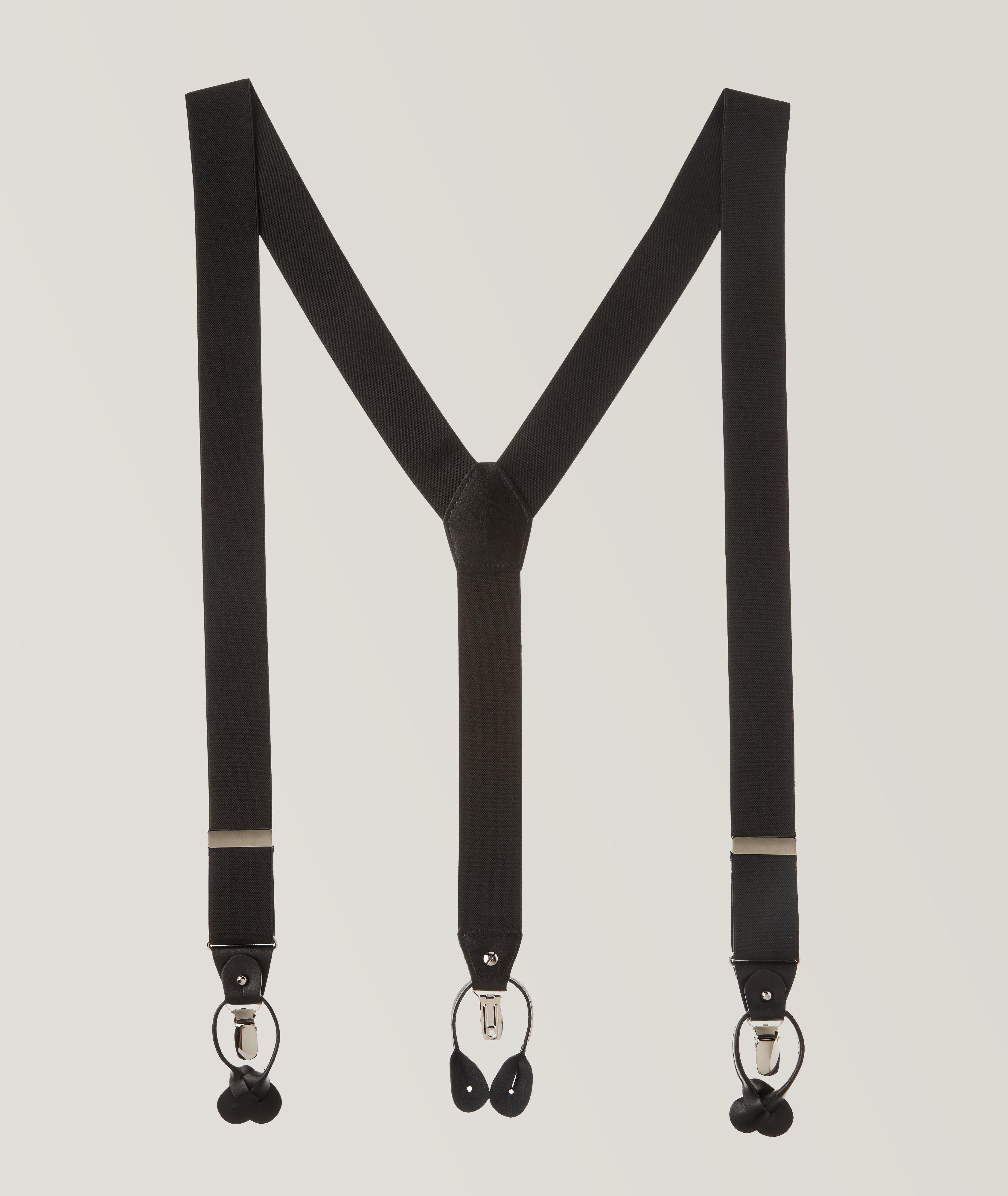 Harold Solid Leather Suspenders