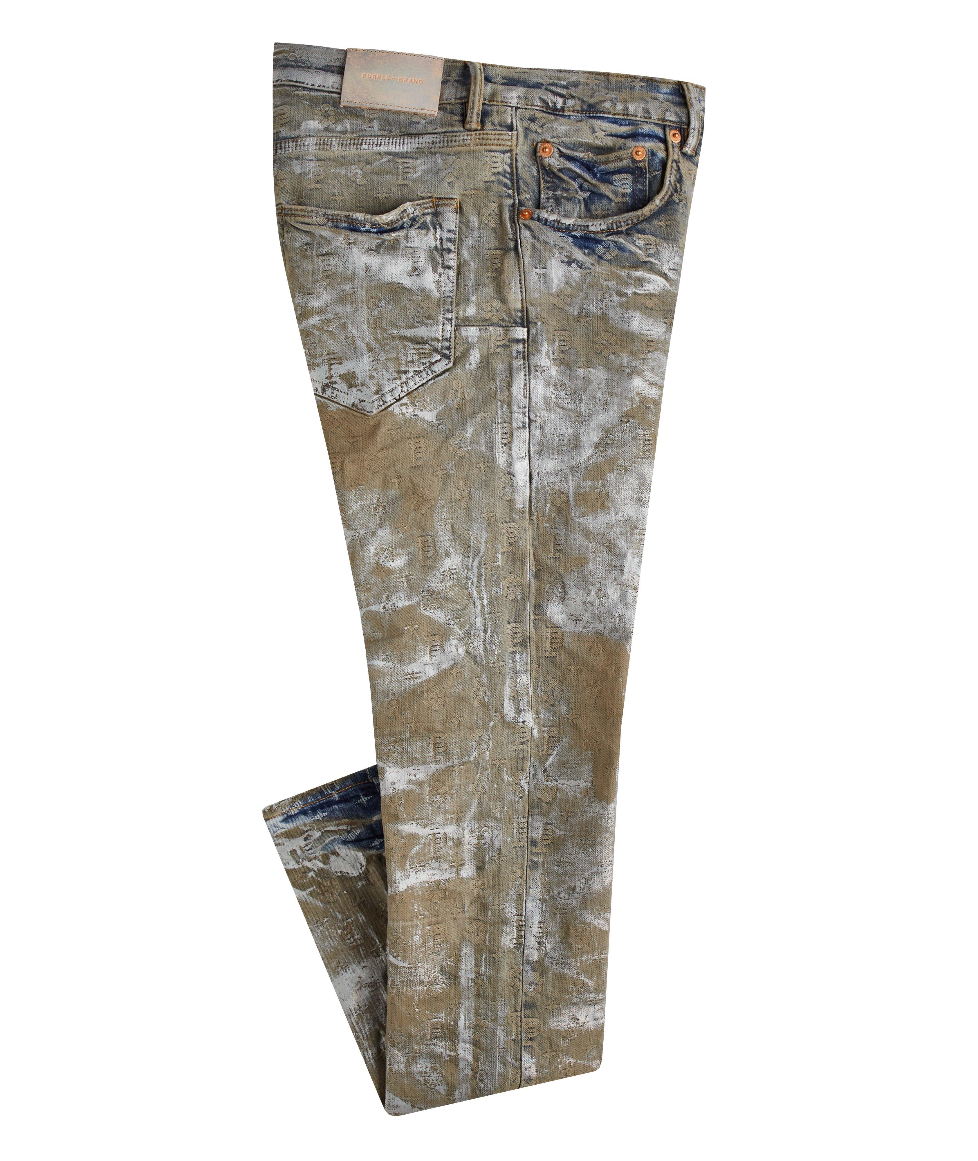 P001 Holo Dirty Monogram Jeans  image 0