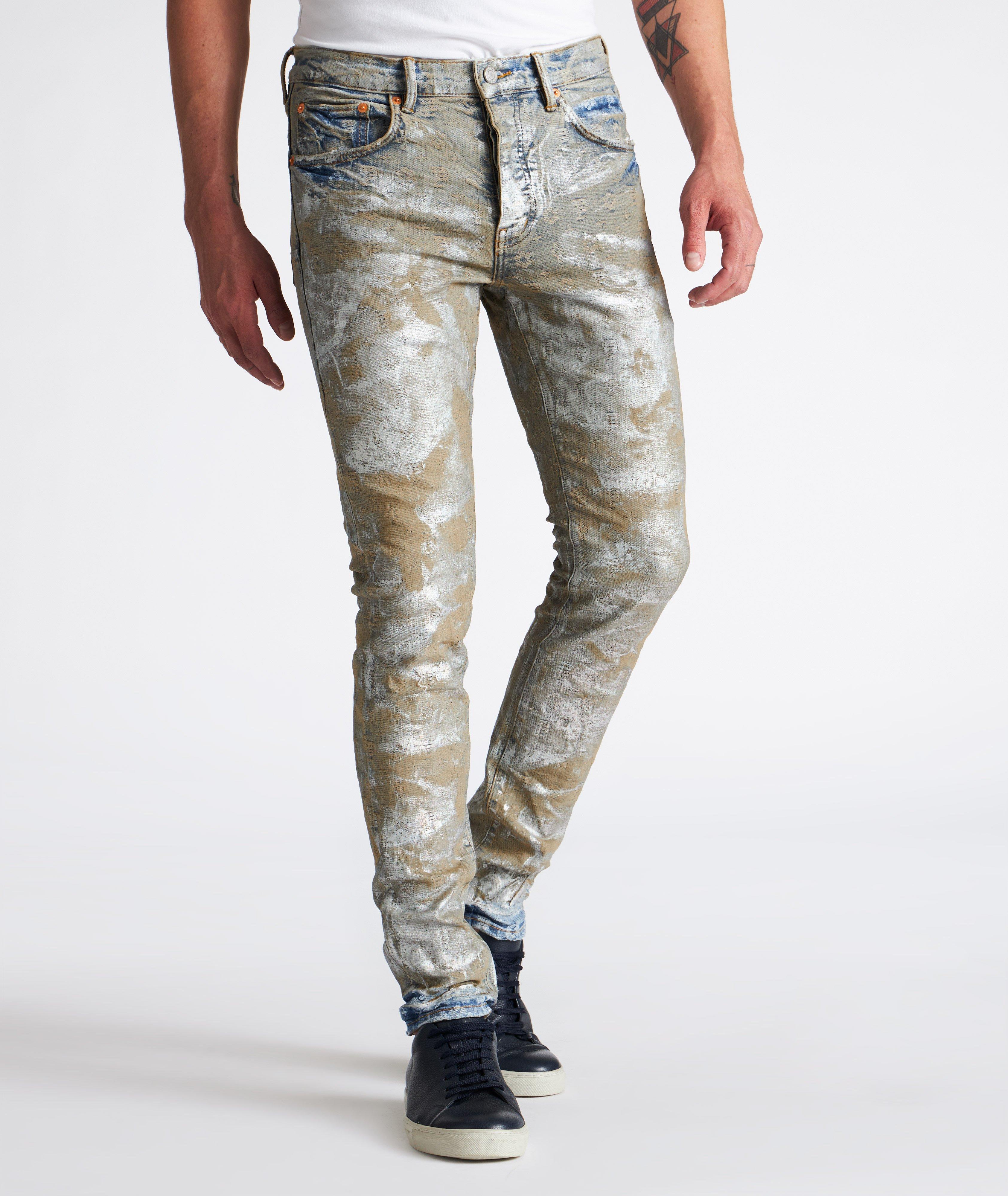 P001 Holo Dirty Monogram Jeans  image 1