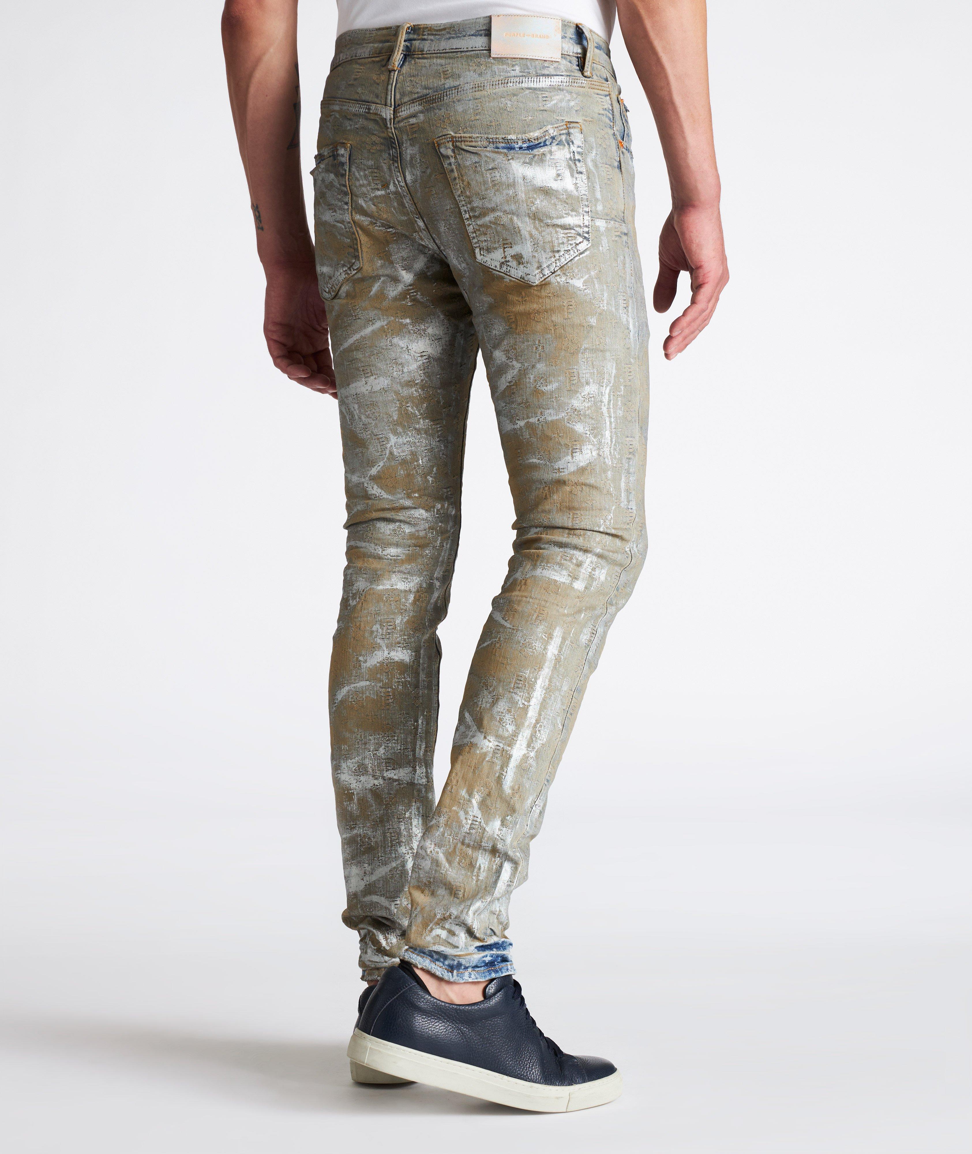 P001 Holo Dirty Monogram Jeans  image 2