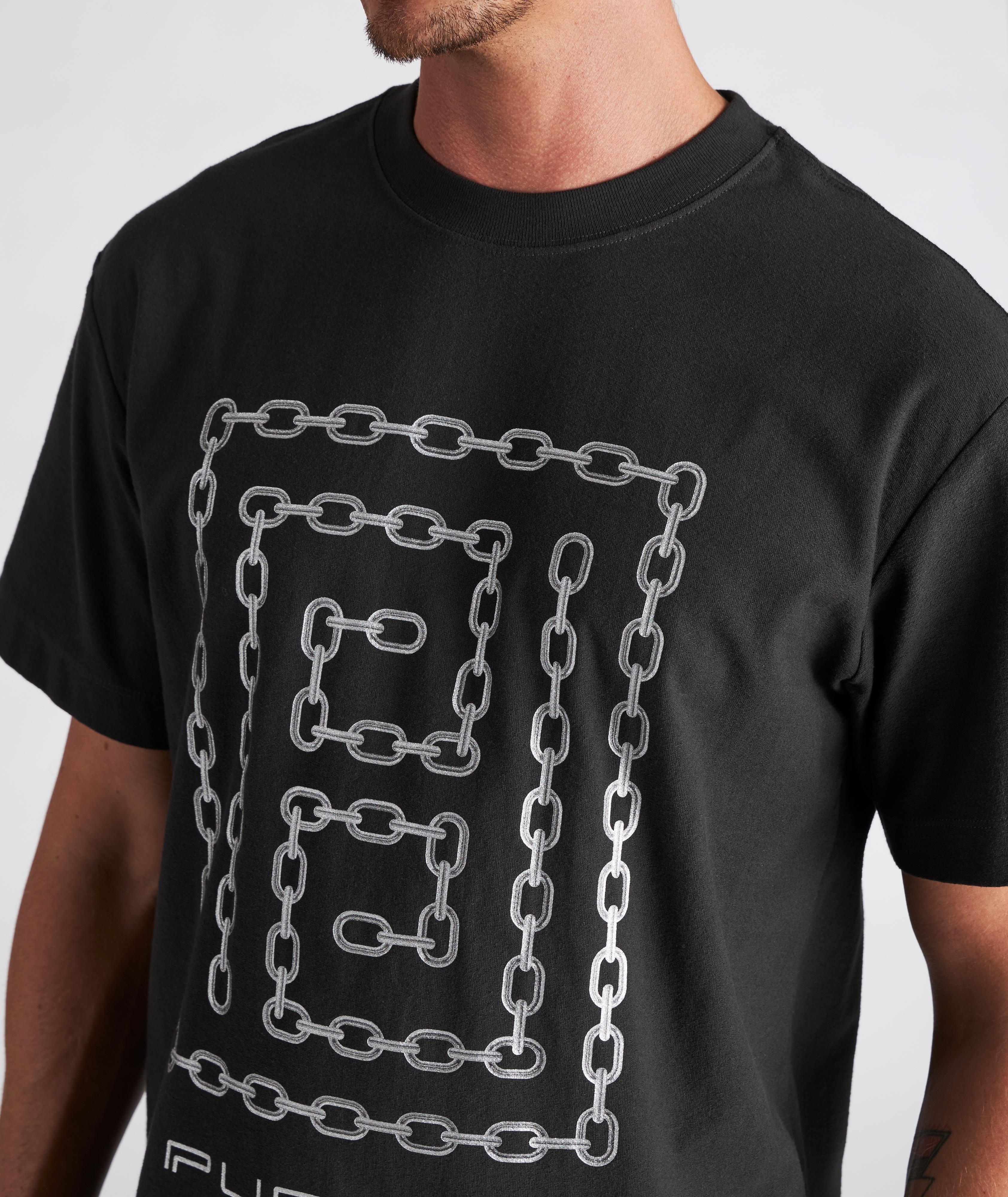 P104 Terry Chain Print T-Shirt image 4