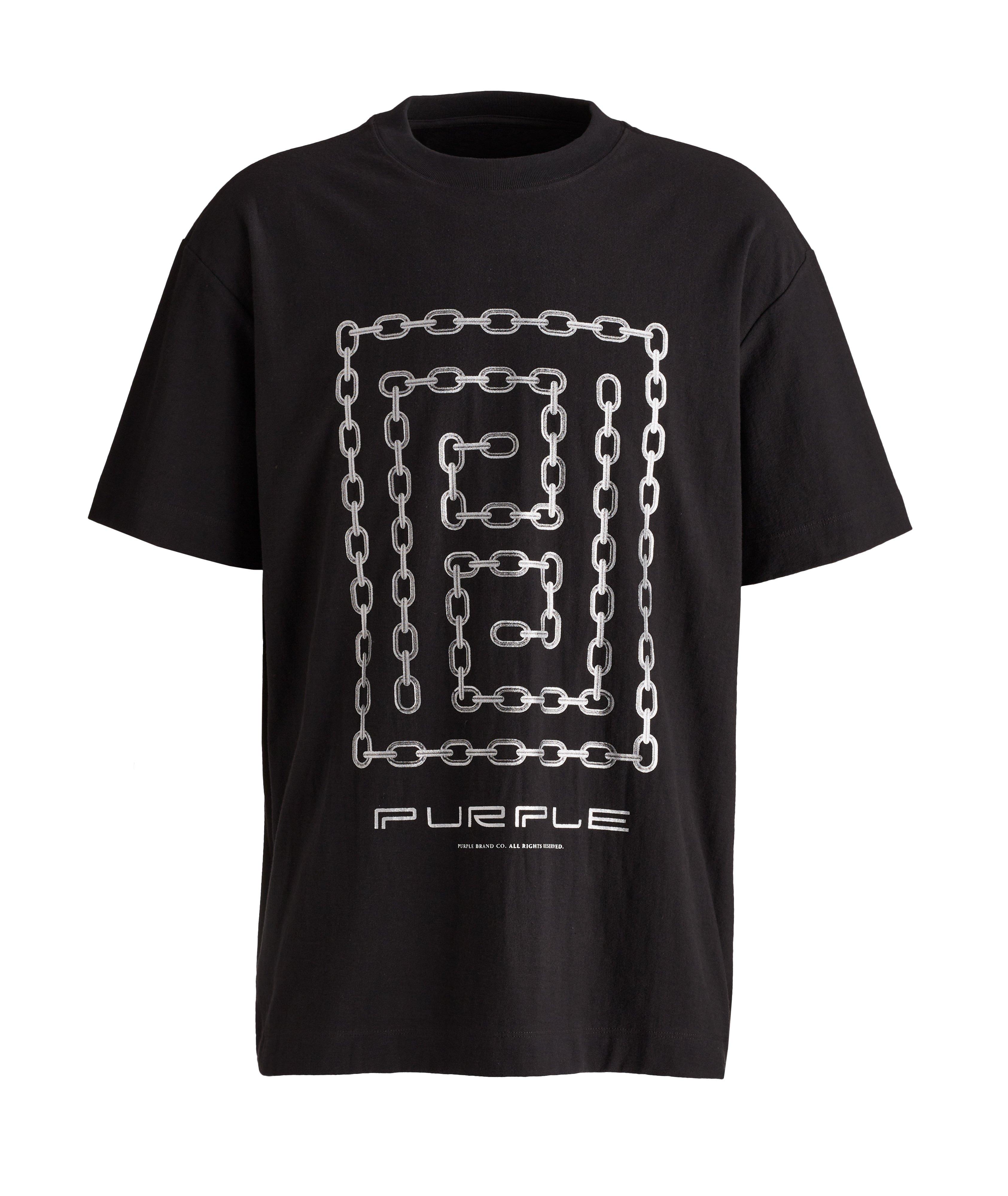 P104 Terry Chain Print T-Shirt image 0