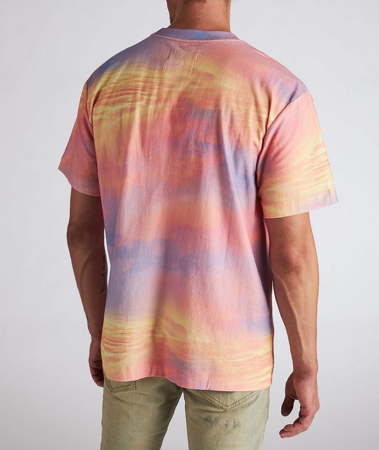Sunset Tie-Dye Cotton Logo T-Shirt image 3