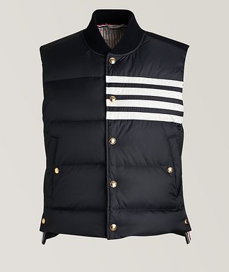Thom Browne Quilted Down Nylon 4Bar Vest