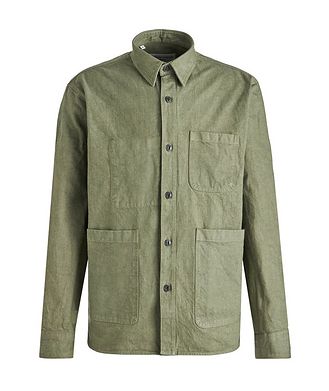 Officine Generale Theodore Organic-Recycled Cotton Overshirt