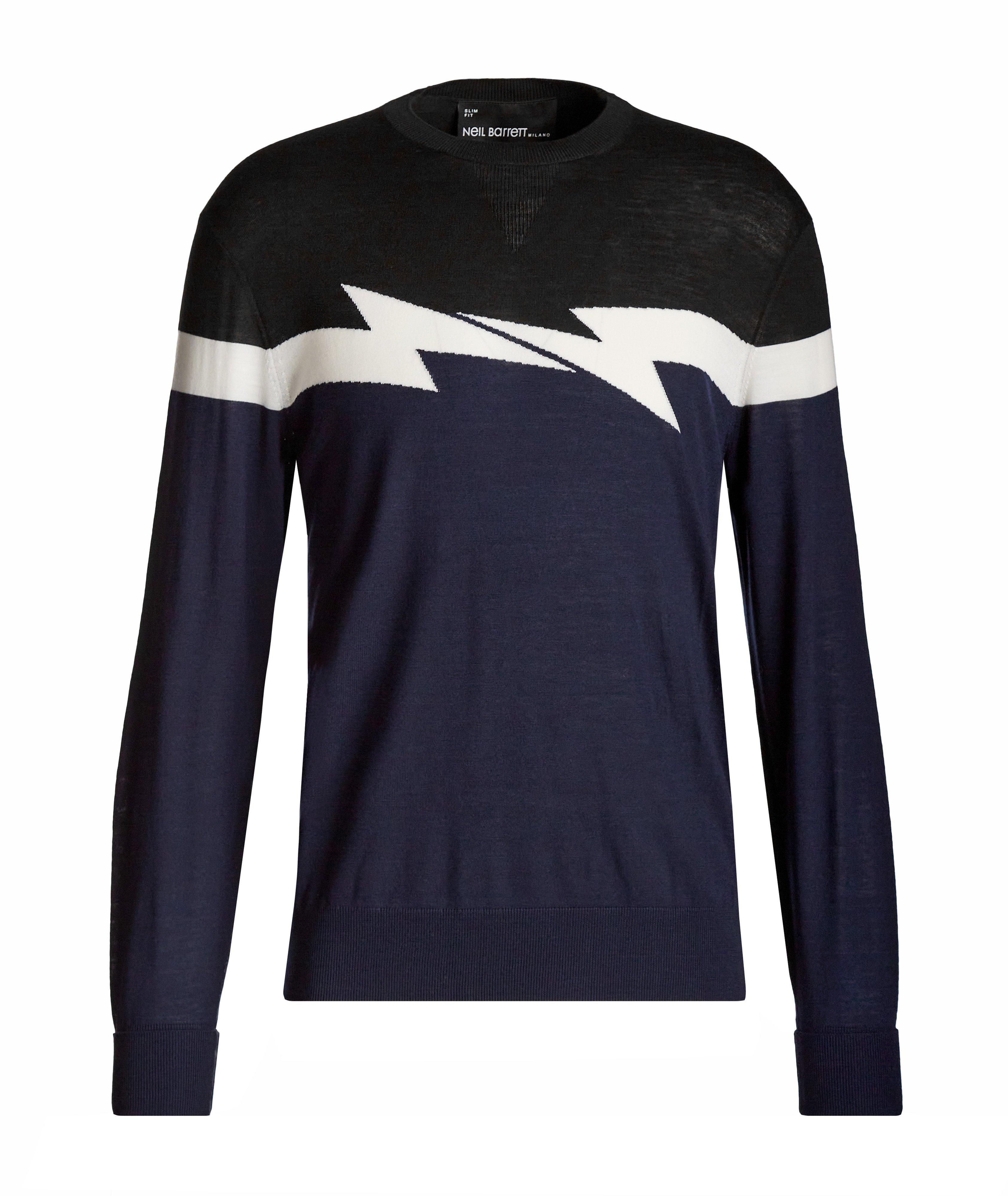 Horizontal Bolt Wool Knit Sweater image 0