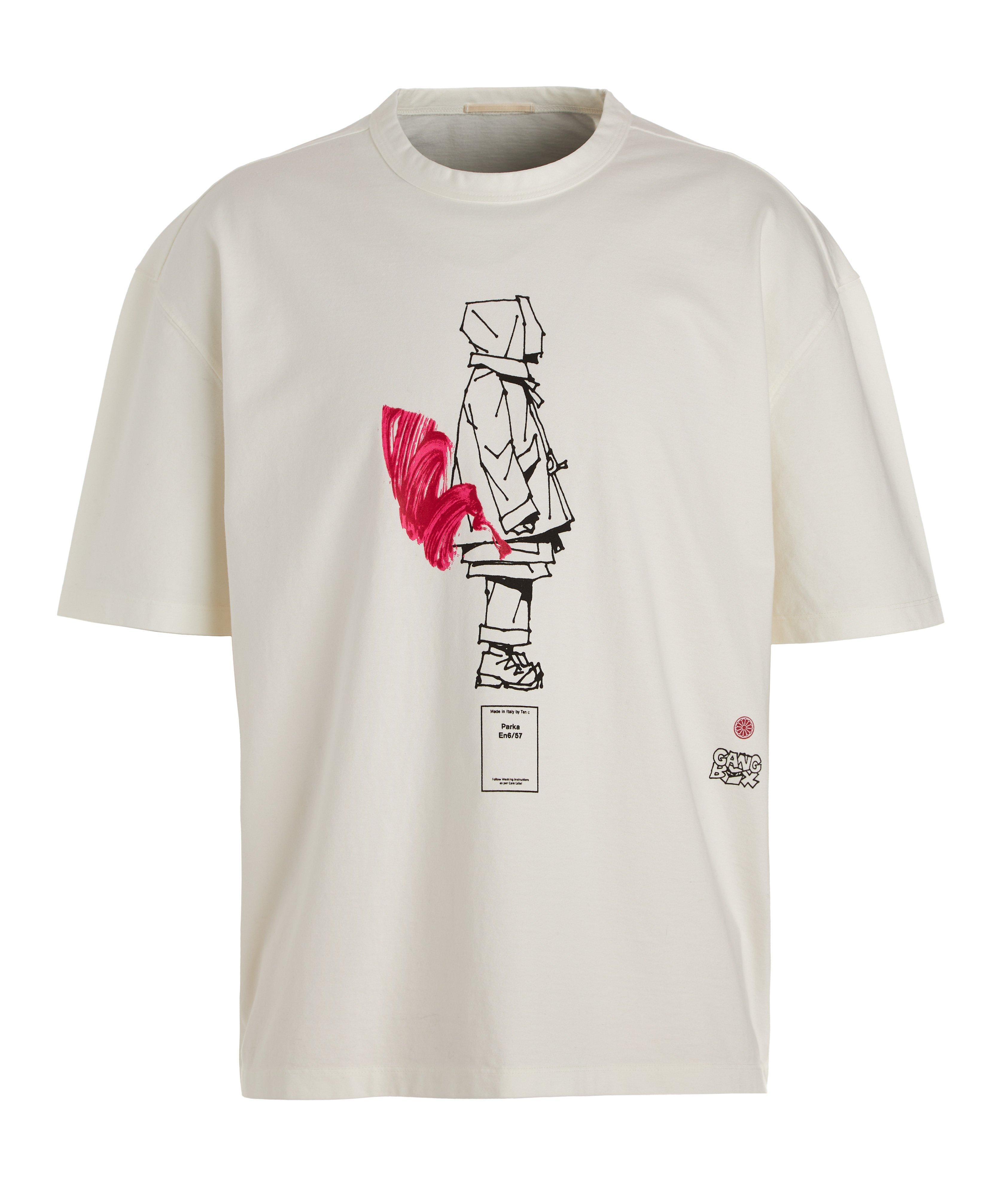 Ten C Gang Box Sketched Cotton T-Shirt | T-Shirts | Harry Rosen