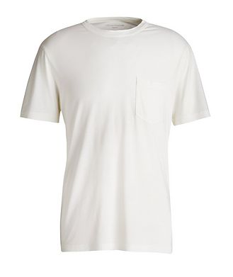 Officine Generale Pigment Dyed Pocket Lyocell-Cotton T-Shirt