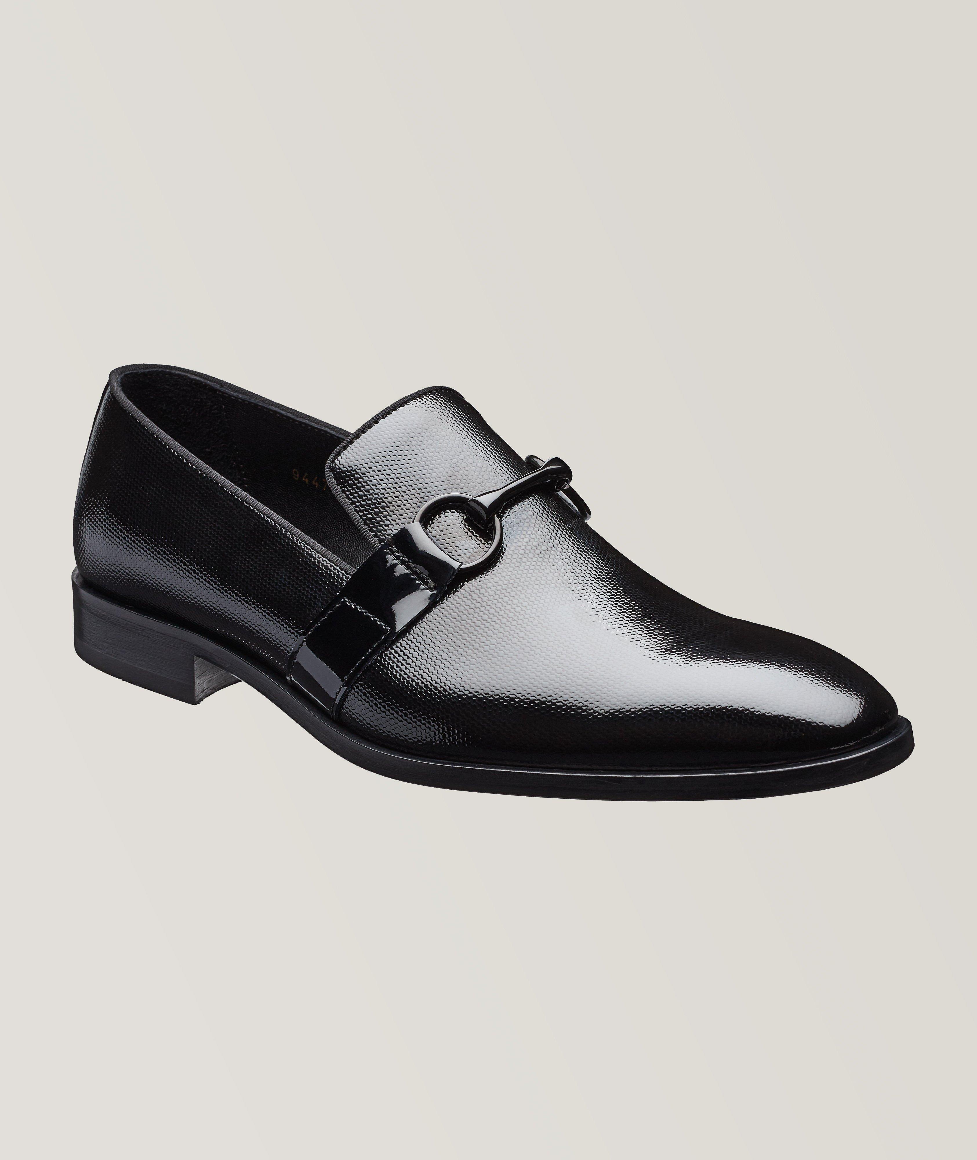 Ferragamo Finley Double Gancini Bit Polished Leather Loafers