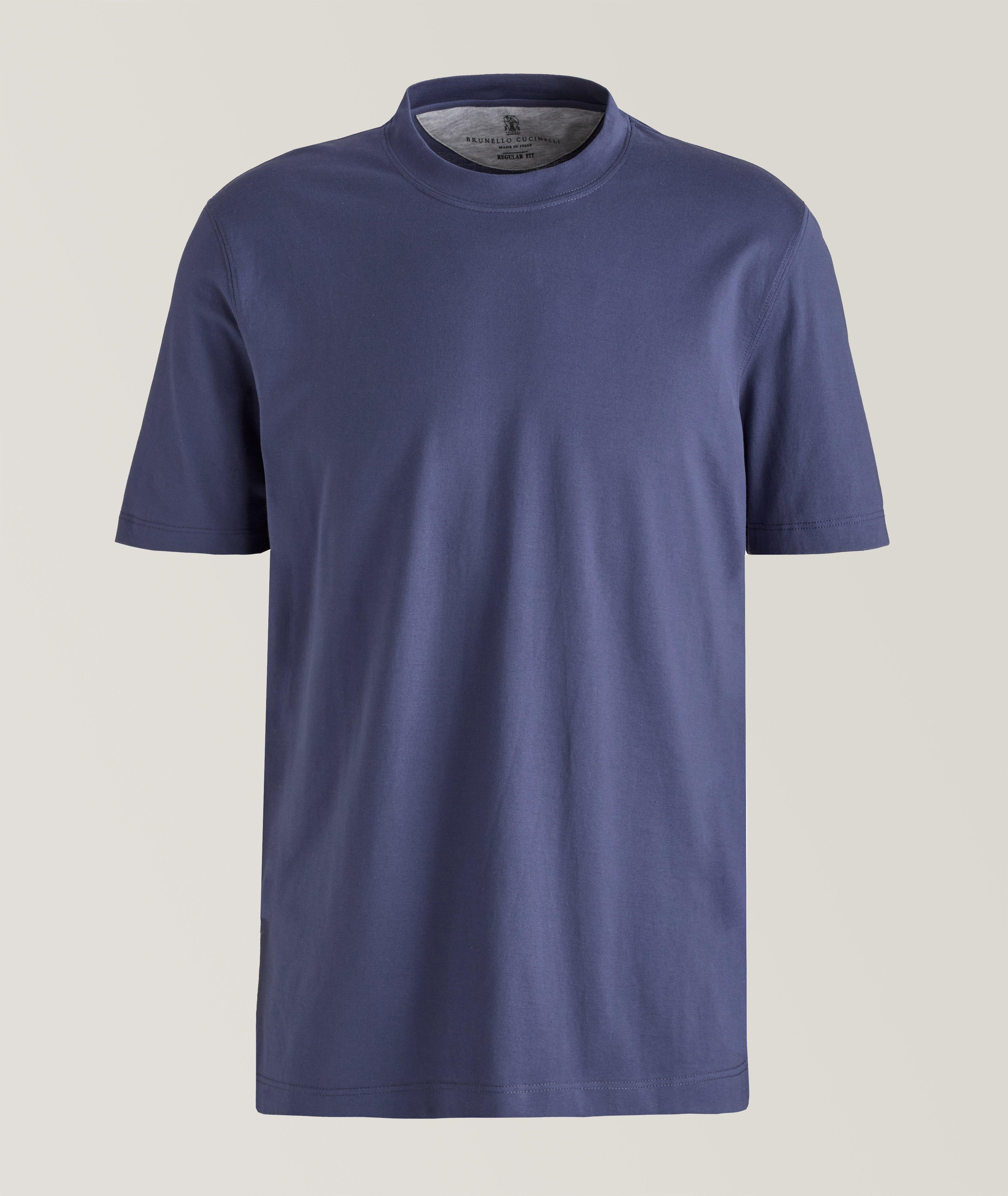 T-shirt en jersey de coton à encolure ronde image 0