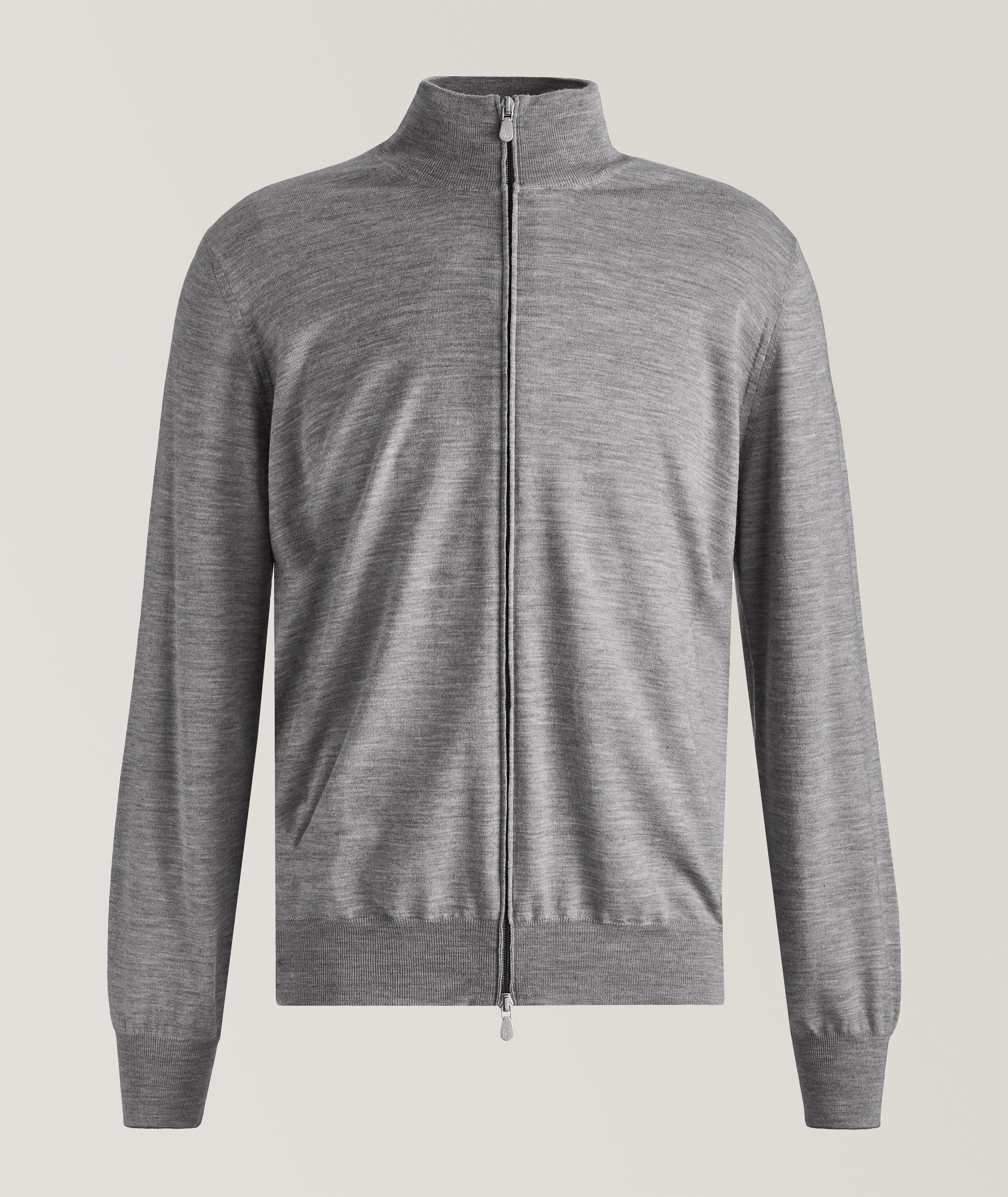 Full-Zip Virgin Wool-Cashmere Sweater image 0