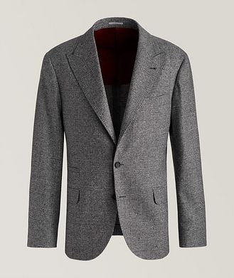 Brunello Cucinelli Wool-Cashmere Glen Plaid Sports Jacket