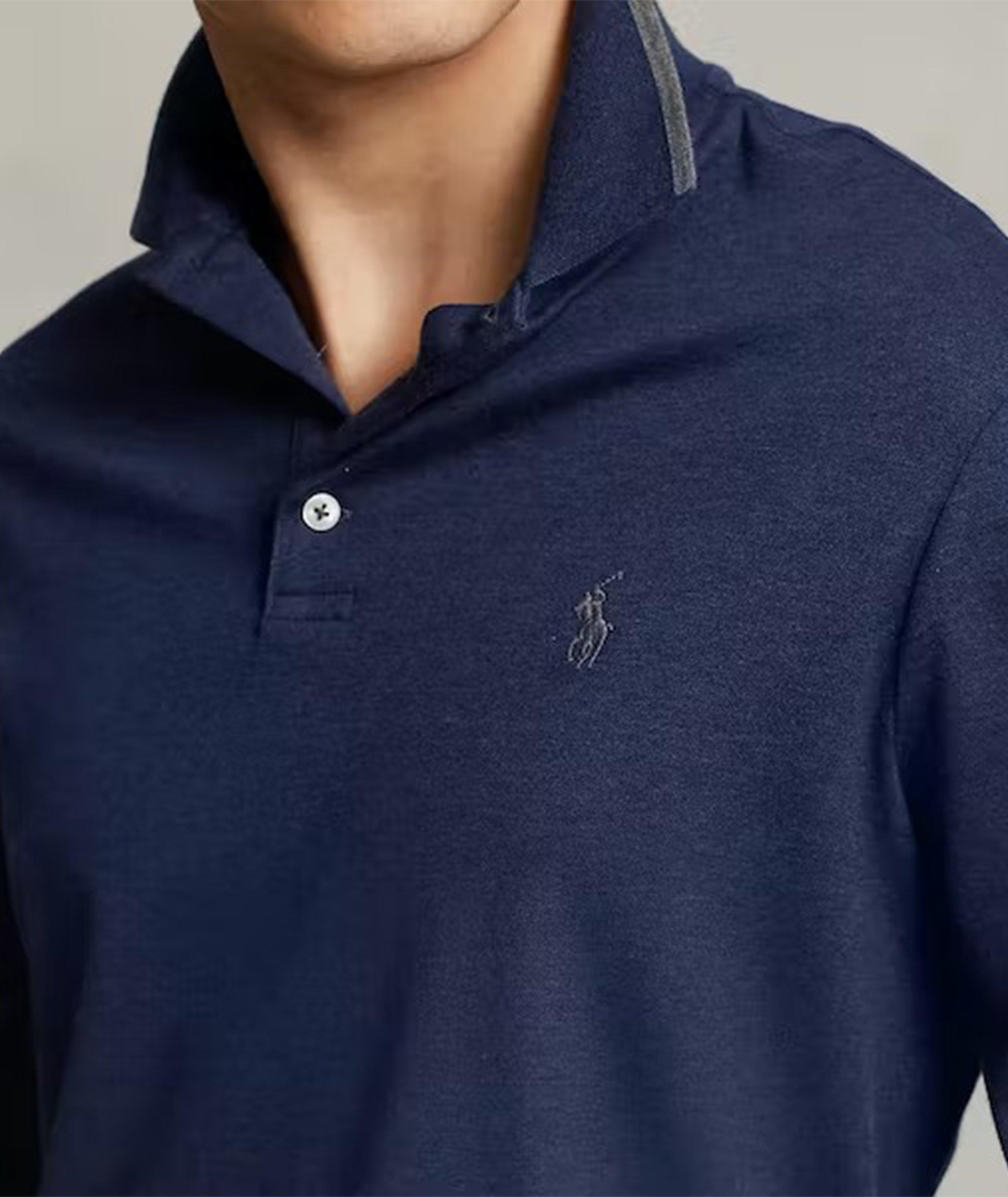 Classic Long Sleeve Jersey Cotton Polo image 3