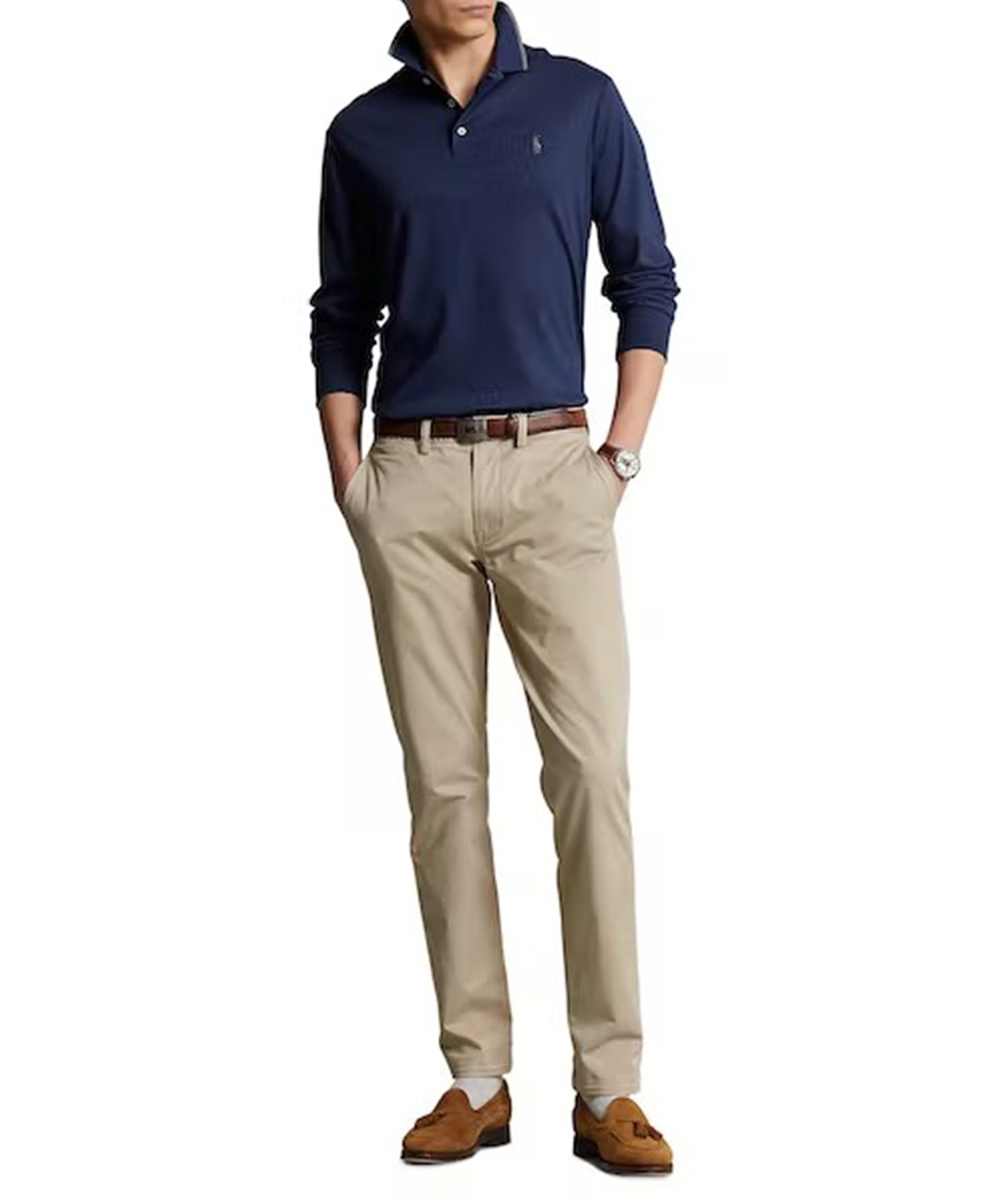 Classic Long Sleeve Jersey Cotton Polo image 4