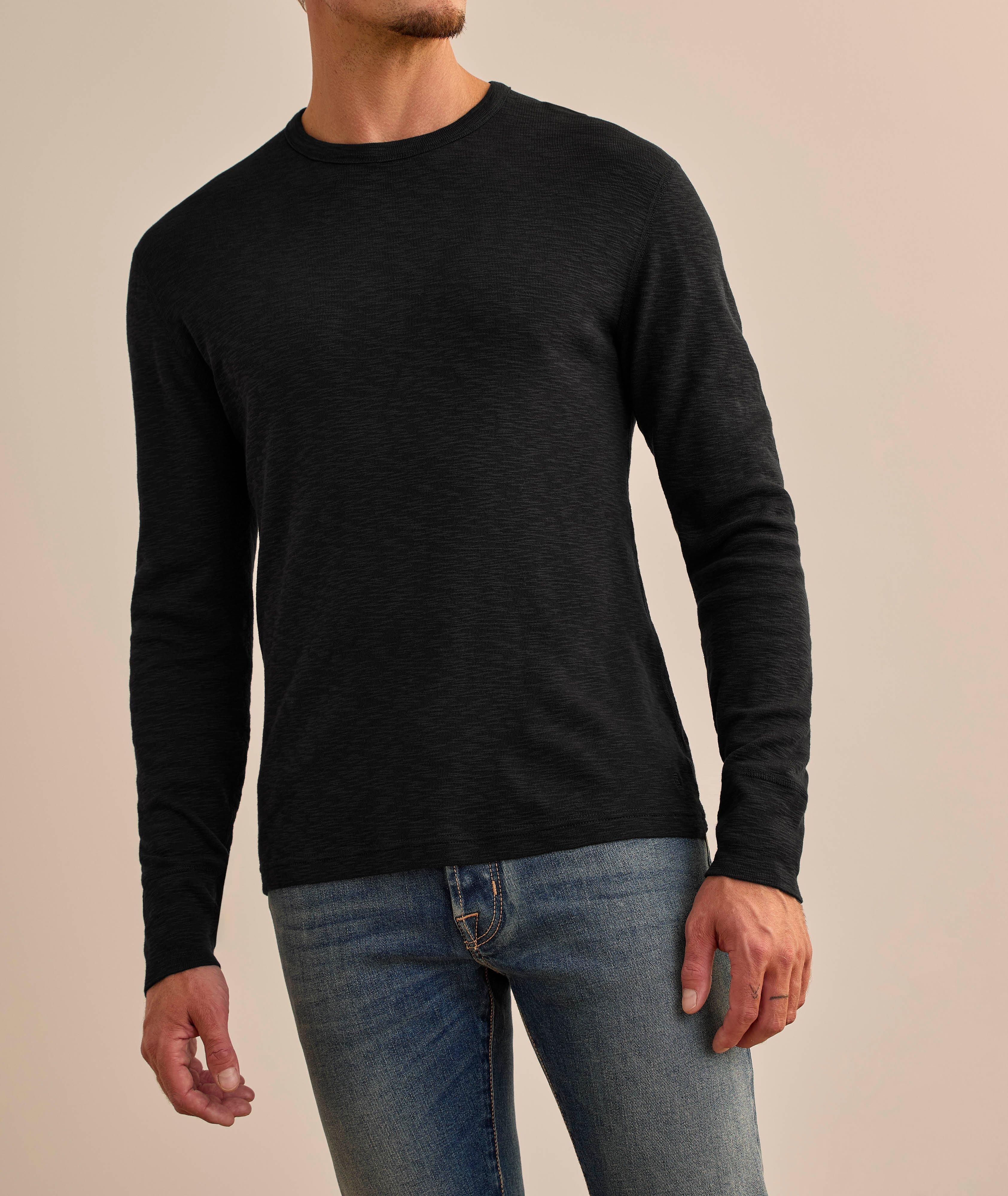 Long-Sleeve Slub Cotton T-Shirt image 1