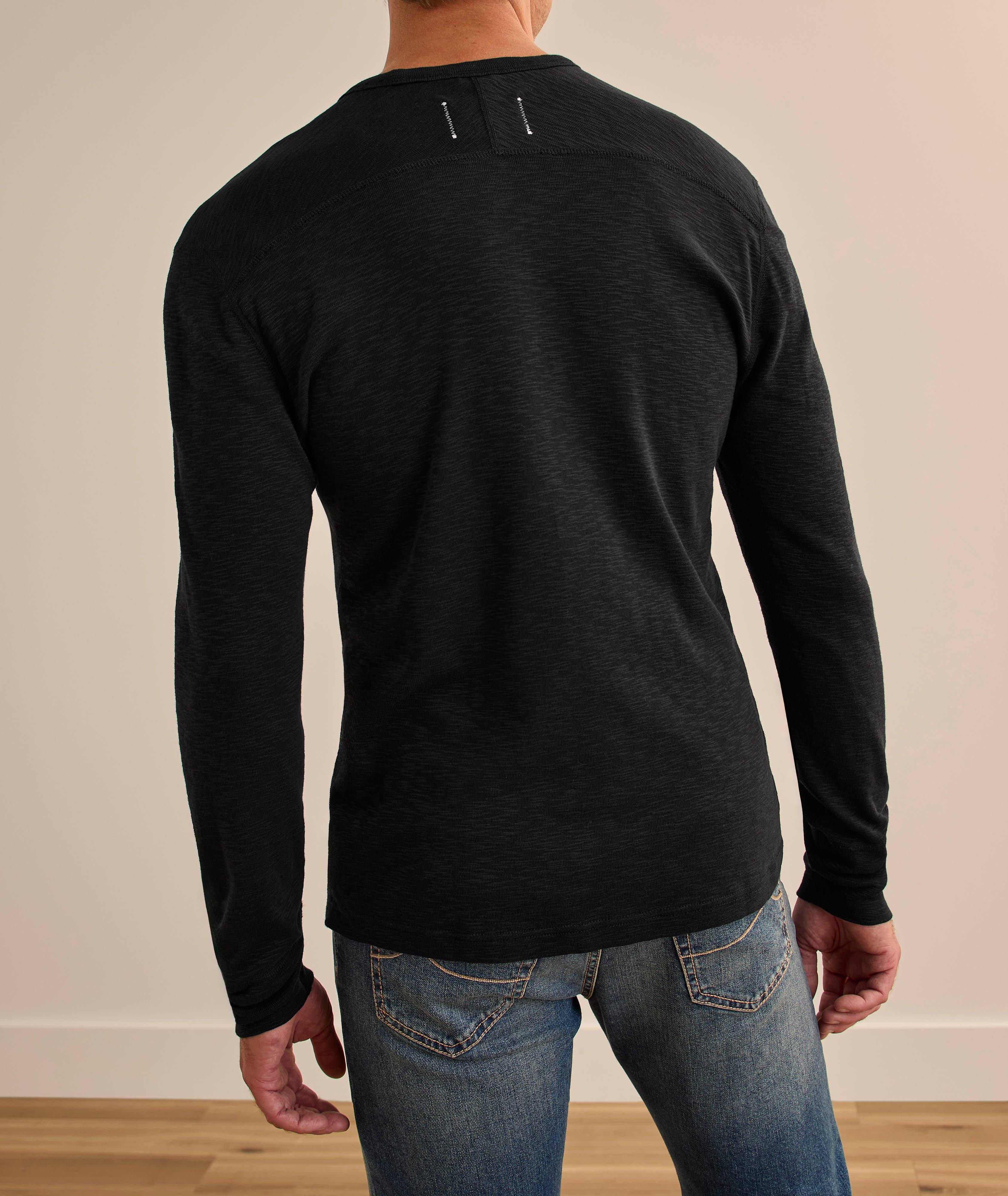 Long-Sleeve Slub Cotton T-Shirt image 2