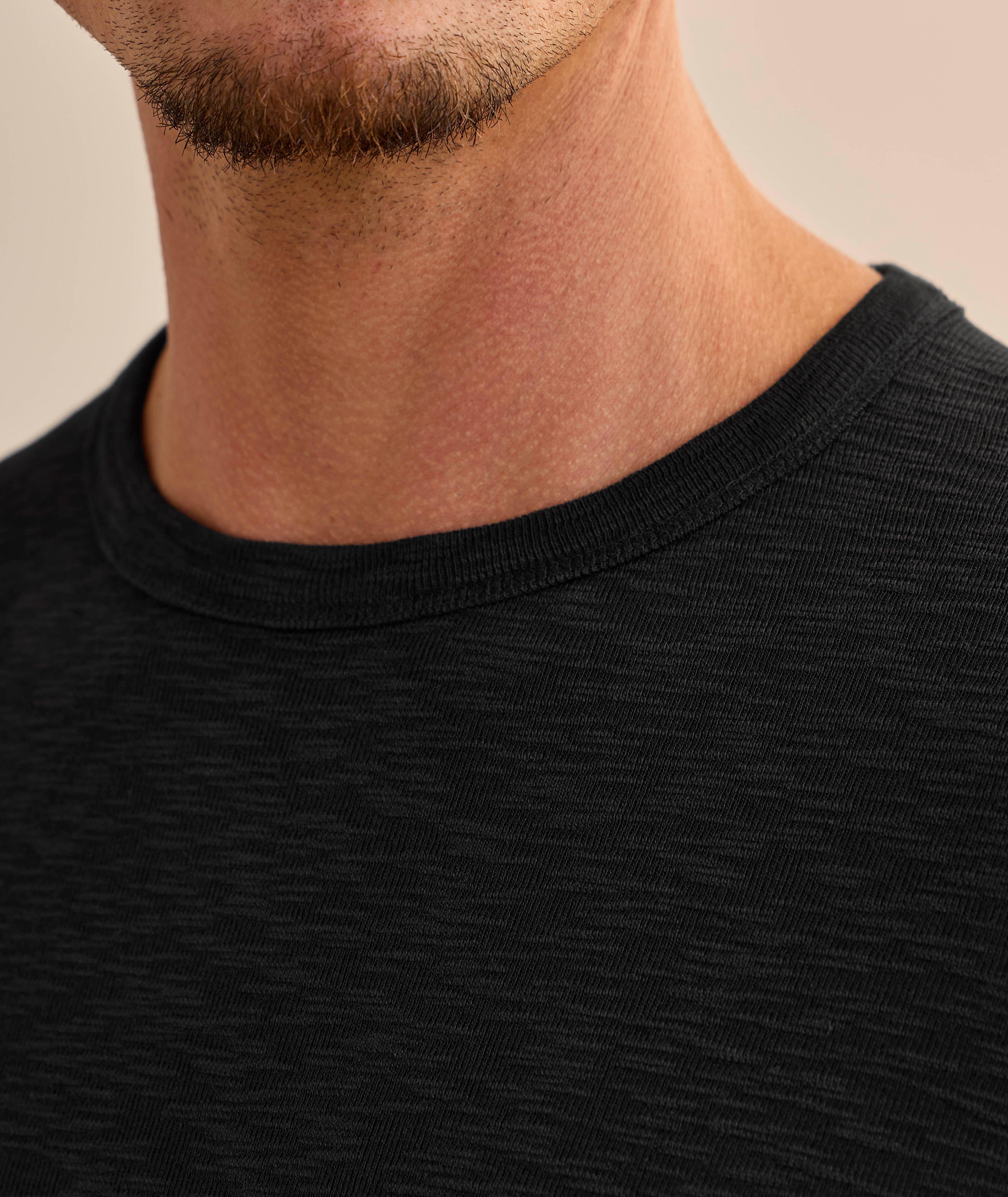 Long-Sleeve Slub Cotton T-Shirt image 3