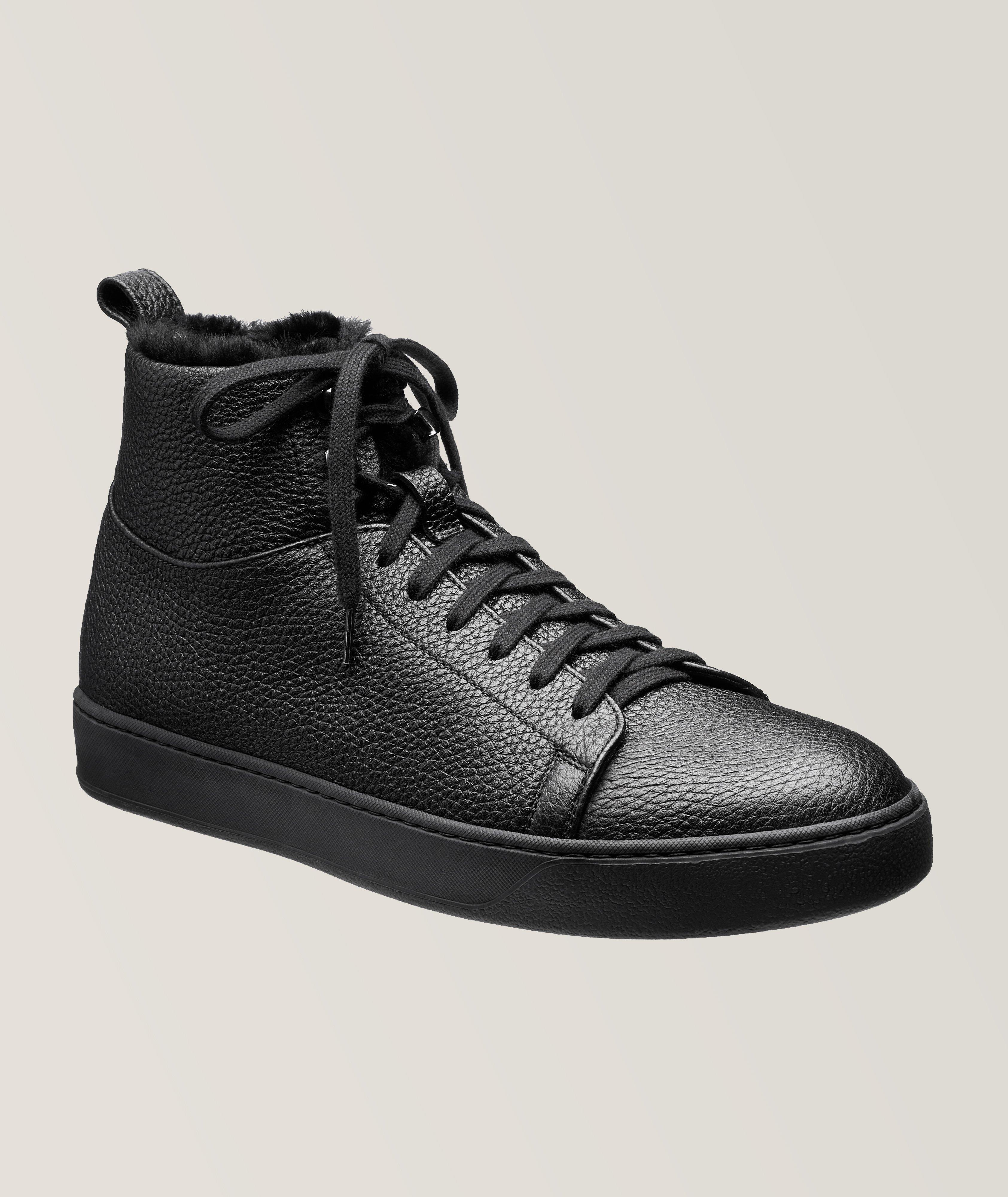 Mens fur hot sale lined sneakers