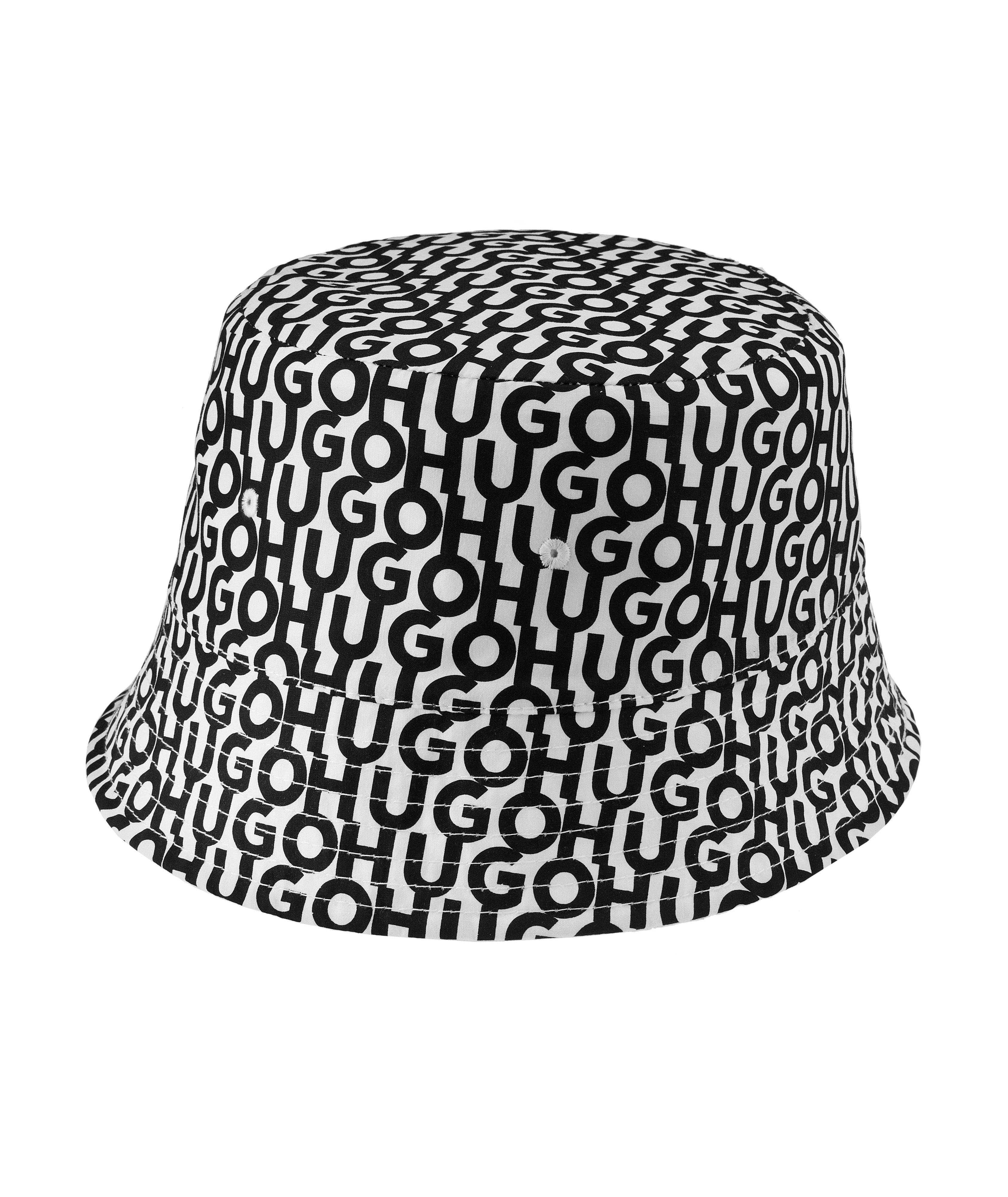 Reversible Allover Logo Cotton Bucket Hat image 1