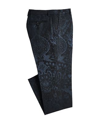 Etro Floral Patterned Jacquard Trousers