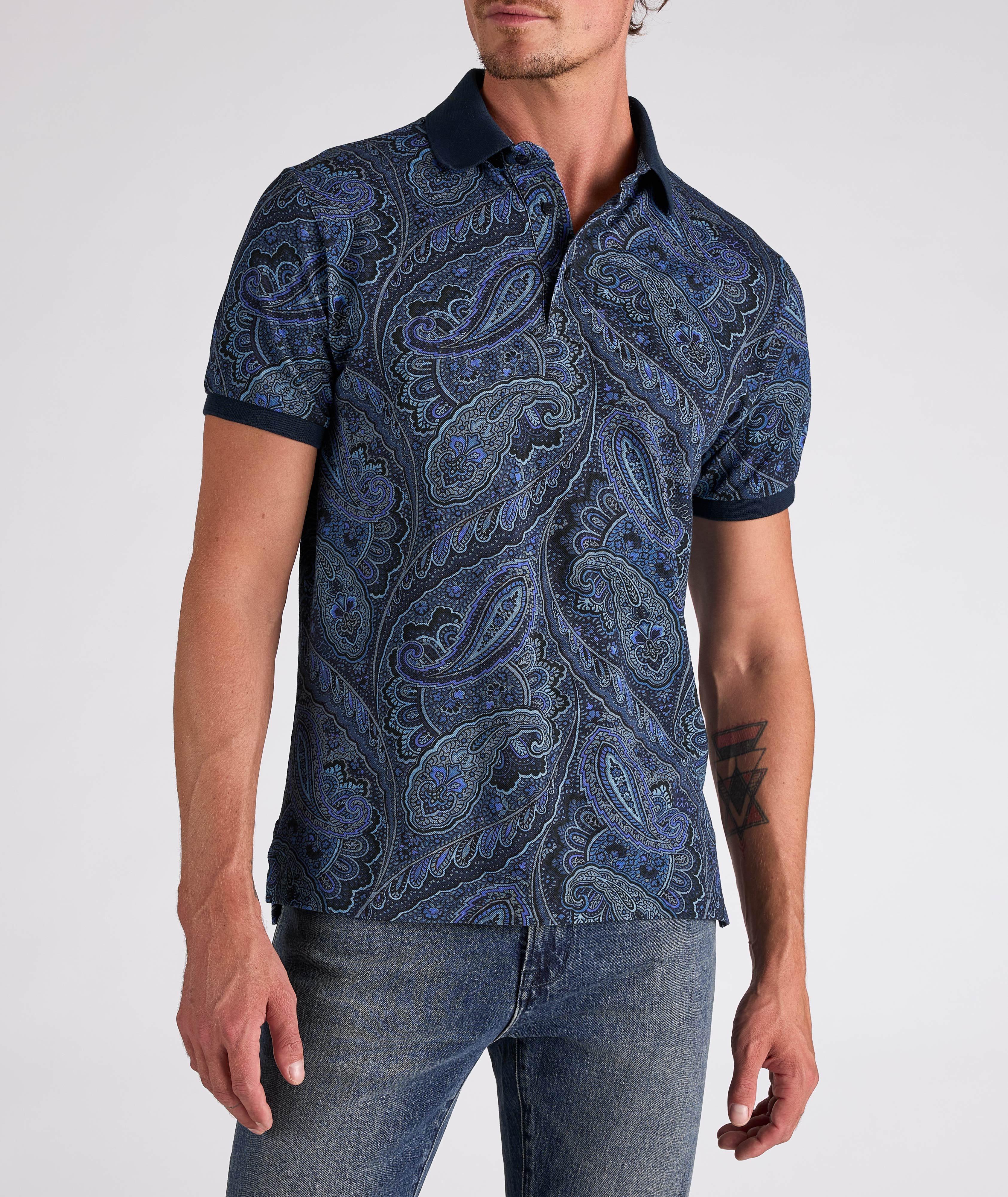 Paisley Printed Cotton Polo image 1