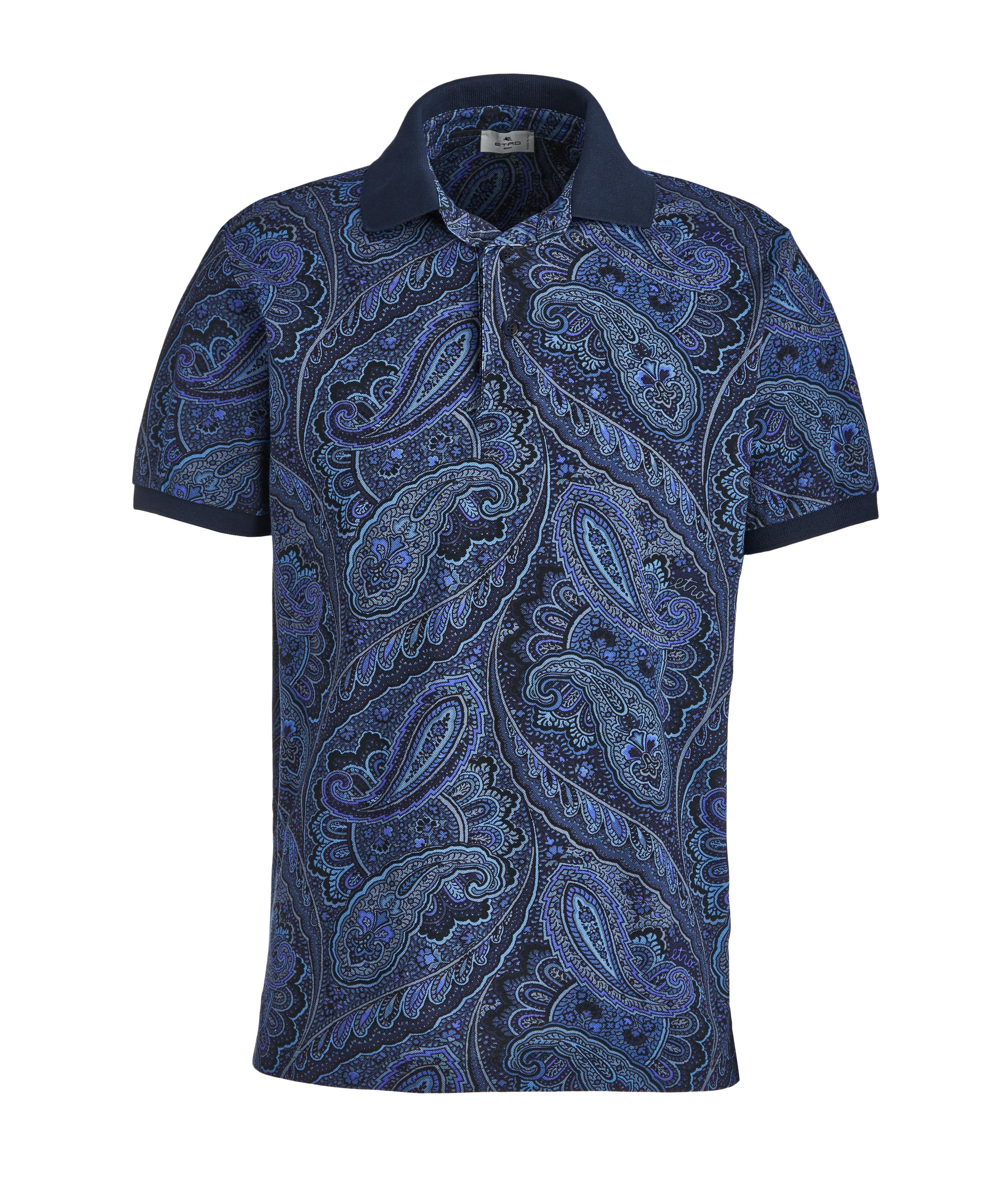 Paisley Printed Cotton Polo image 0