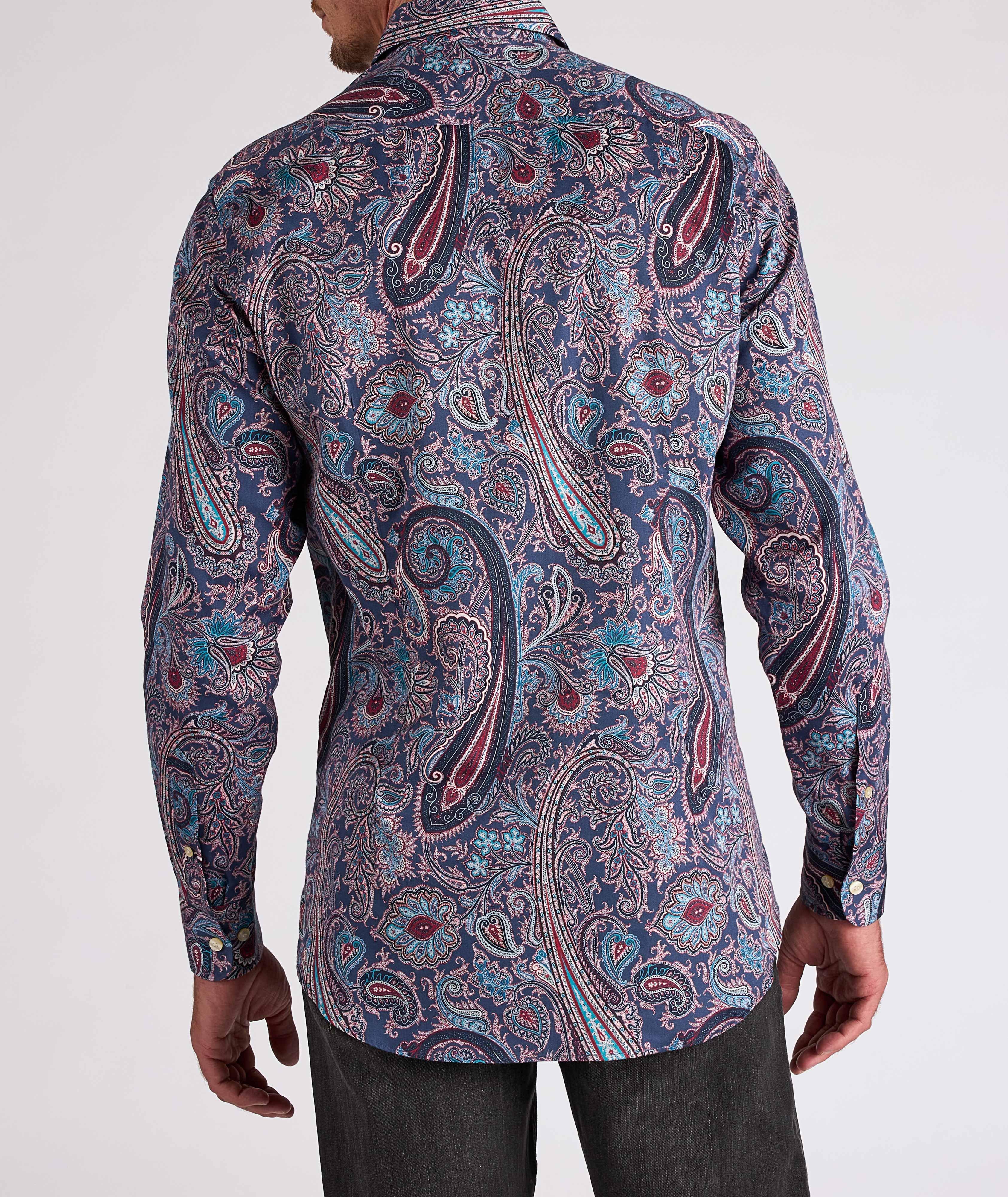 Slim-Fit Paisley Cotton Shirt image 2